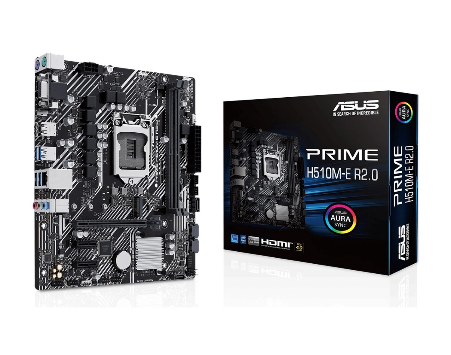 Asus Prıme H510M-E R2.0 Intel H470 Lga1200 Ddr4 3200 Dp Hdmı Vga M2 Usb3.2 Aura Rgb Matx (Prıme H510M-E R2.0) Anakart ürün görseli