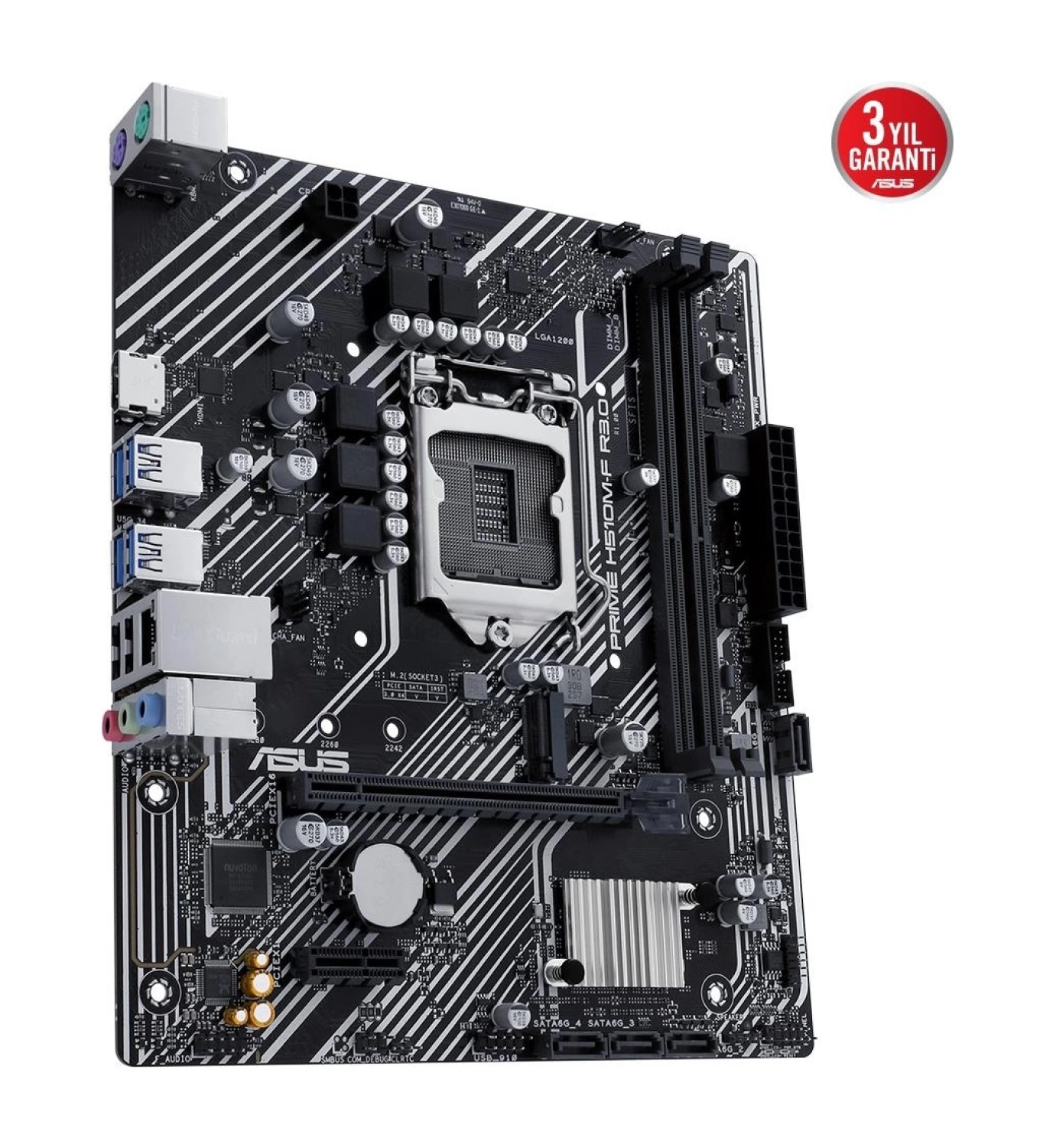 Asus Prime H510M-F R3.0-Csm Intel H470 Lga1200 Hdmi Vga Anakart - Görsel 3