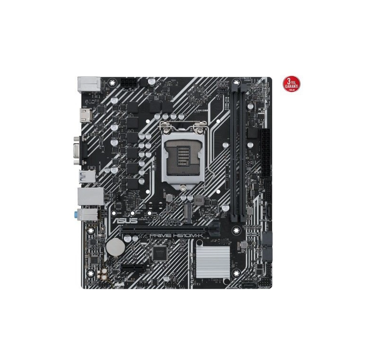 Asus Prime H510M-K, 2Xddr4, M.2, D-Sub, Hdmi, 10-11.Nesil, Lga1200 Soket, Anakart - Görsel 2