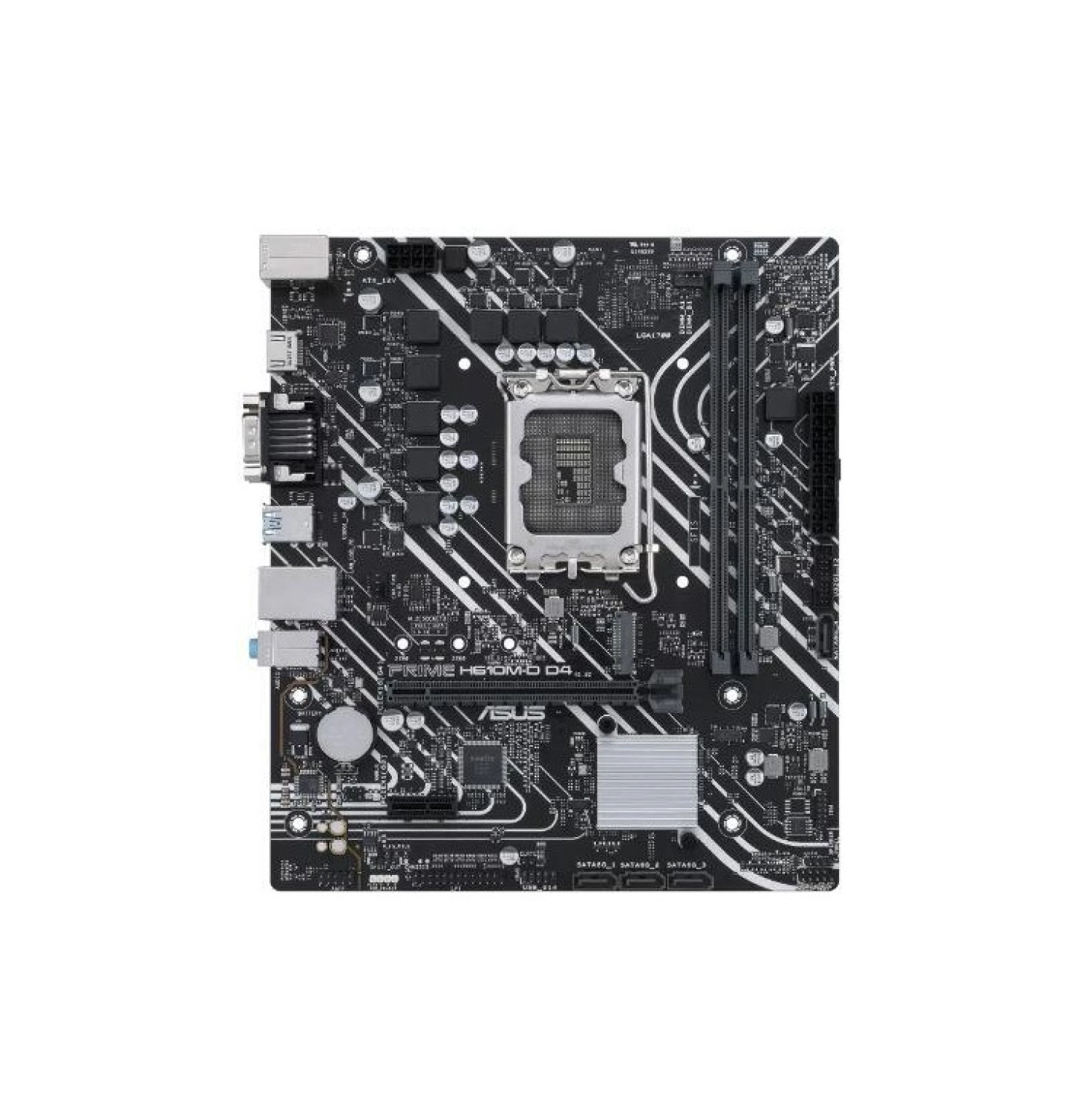 Asus Prime H610M-D D4 Intel H610 Lga1700 Ddr4 3200 Hdmı Vga M2 Usb3.2 Com Matx (Prıme H610M-D D4) Anakart - Görsel 2