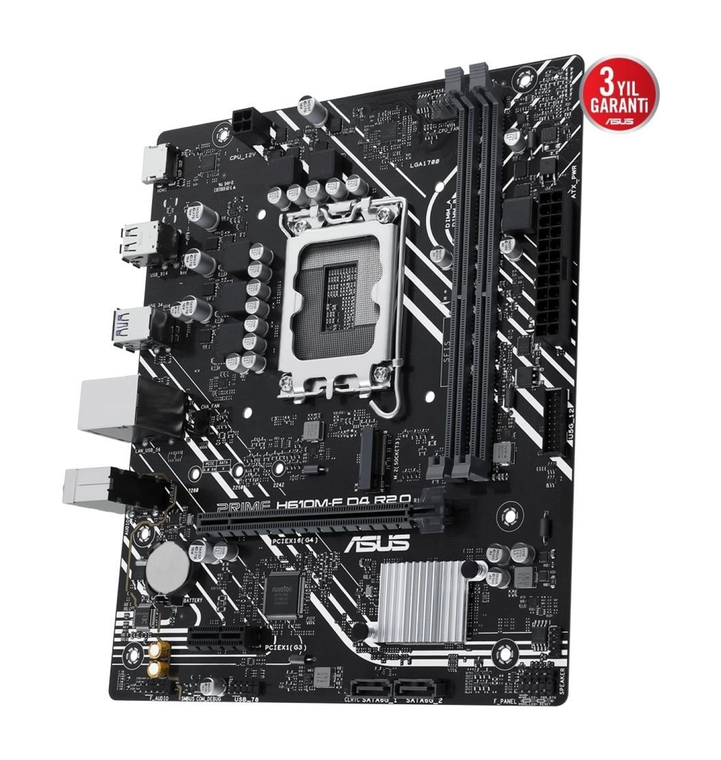 Asus Prime H610M-F D4 R2.0-Csm Intel H610 Lga1700 Ddr4 Matx Anakart - Görsel 5