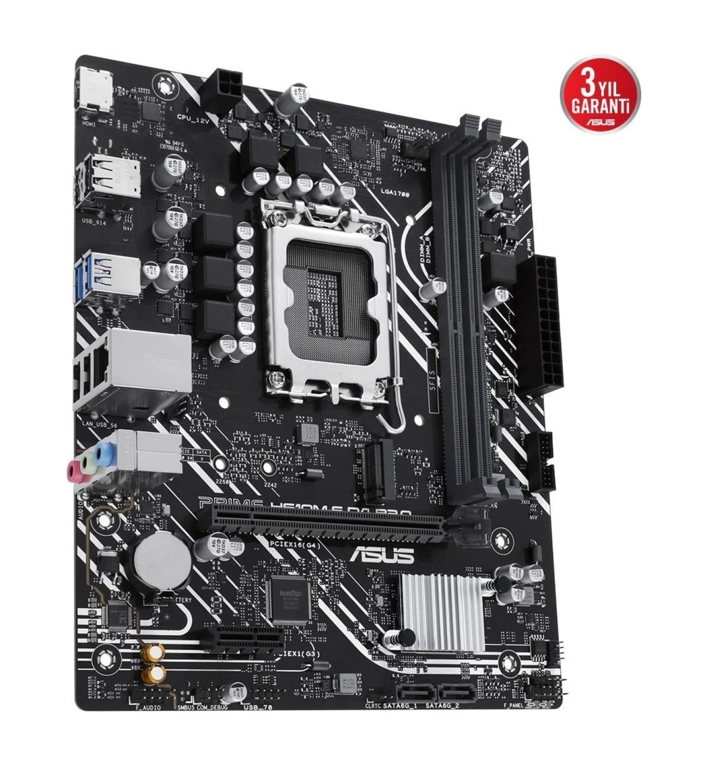 Asus Prime H610M-F D4 R2.0-Csm Intel H610 Lga1700 Ddr4 Matx Anakart - Görsel 4