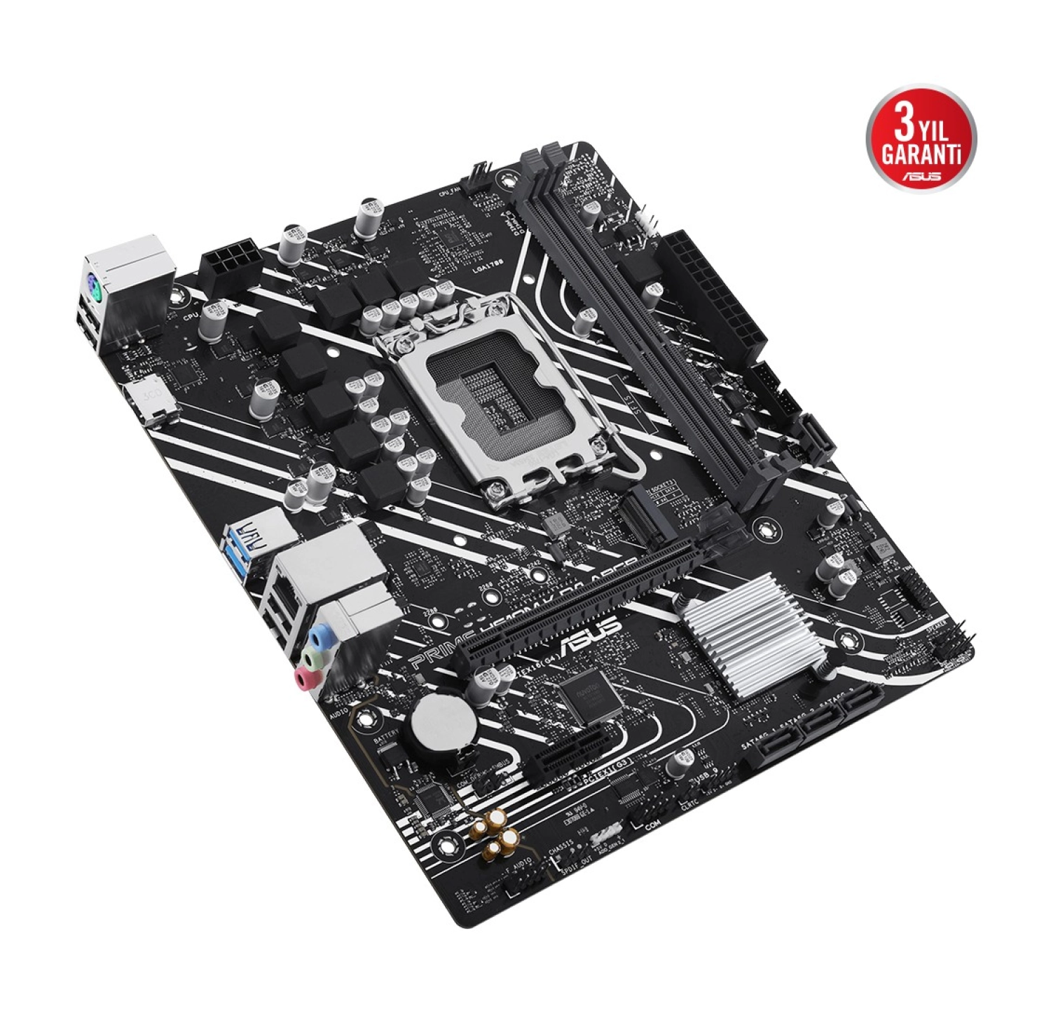 Asus Prıme H610M-K D4 Argb Intel H610 Lga1700 Ddr4 3200 Hdmi M2 Usb3.2 Aura Rgb Matx Asus 5X Protectıon Iıı - Görsel 6