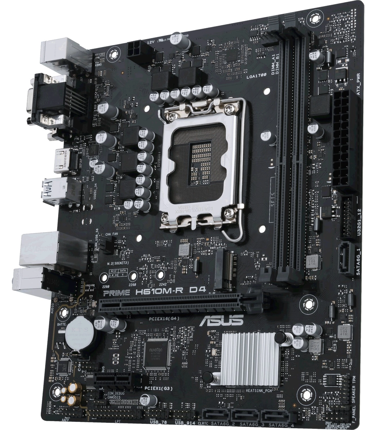 Asus Prime H610M-R D4 Intel H610 Lga1700 Ddr4 Matx Anakart - Görsel 3