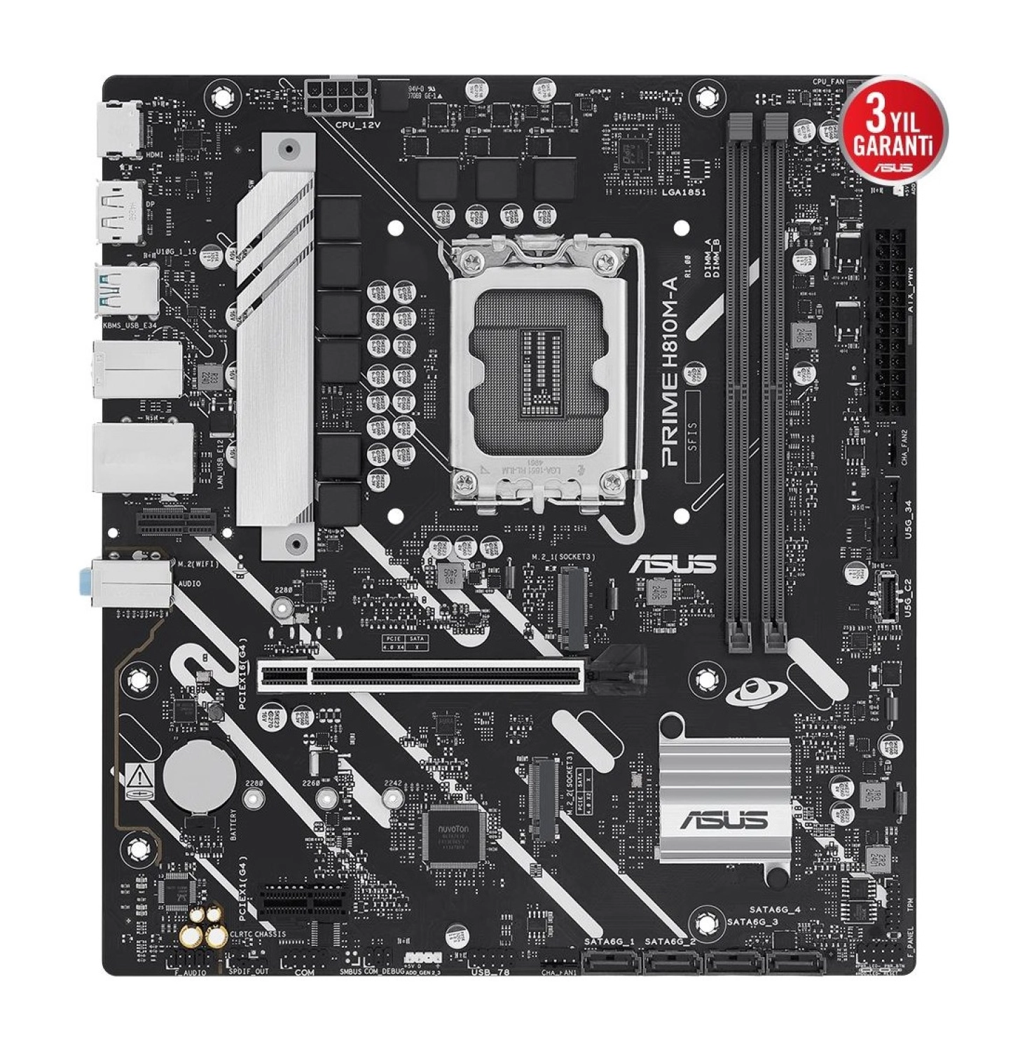 Asus Prime H810M-A-Csm Soket 1851 Anakart ürün görseli