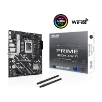 Asus Prime H810M-A Wıfı Intel H810 Lga1851 Ddr5 6400 Dp Hdmi Çift M2 Usb3.2 Ax Wifi + Bt Aura Rgb Matx 6+1+1+1 Güç Aşamaları, Asus 5X Protectıon Iıı, Ready For Advanced Aı Pc