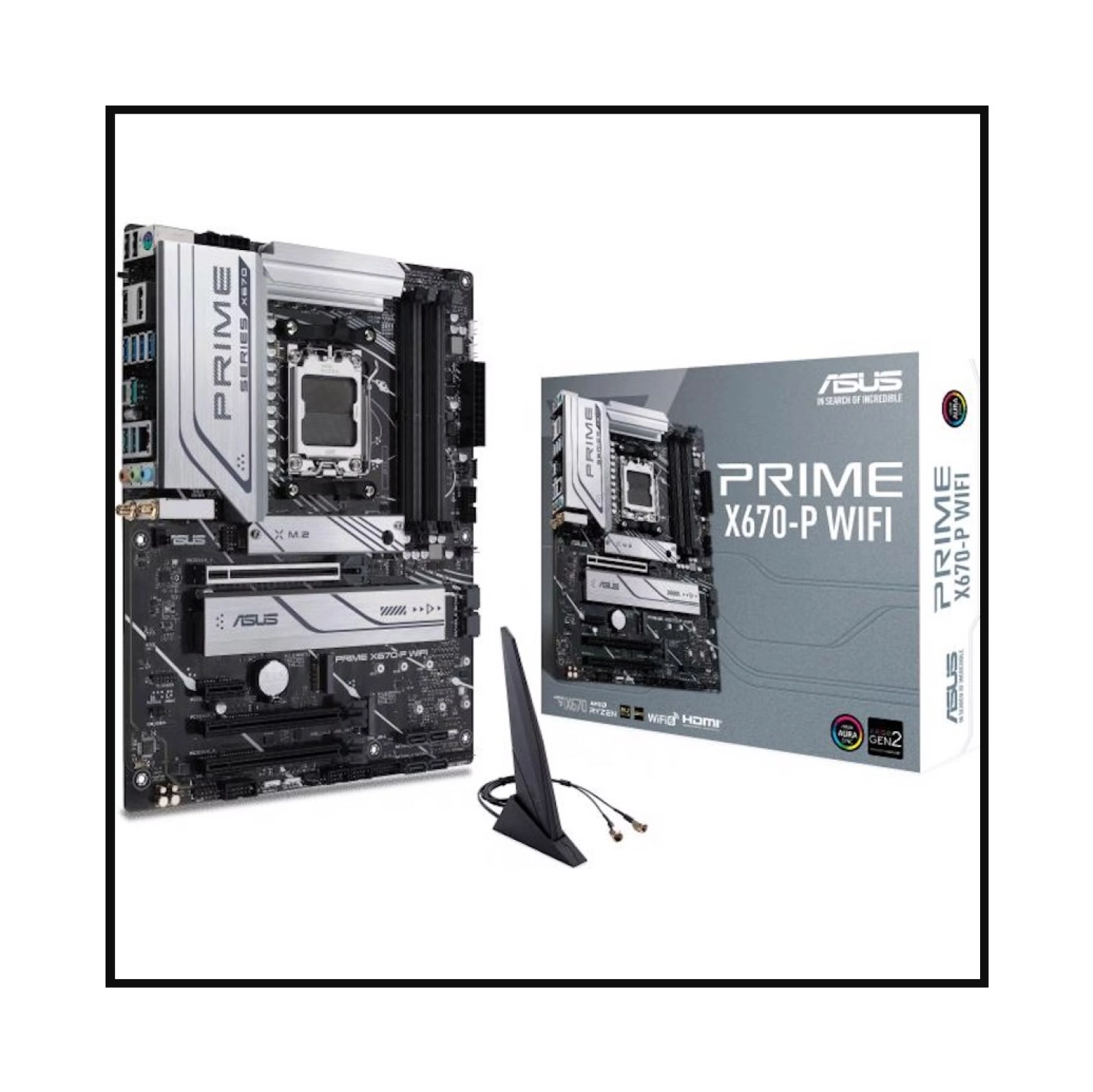 Asus Prime X670-P Wıfı Amd X670 Am5 Ddr5 6400 Dp Hdmı 3X M2 Usb3.2 Ax Wifi + Bt Aura Rgb 2.5Gbit Lan Atx (Prıme X670-P Wıfı) Anakart ürün görseli