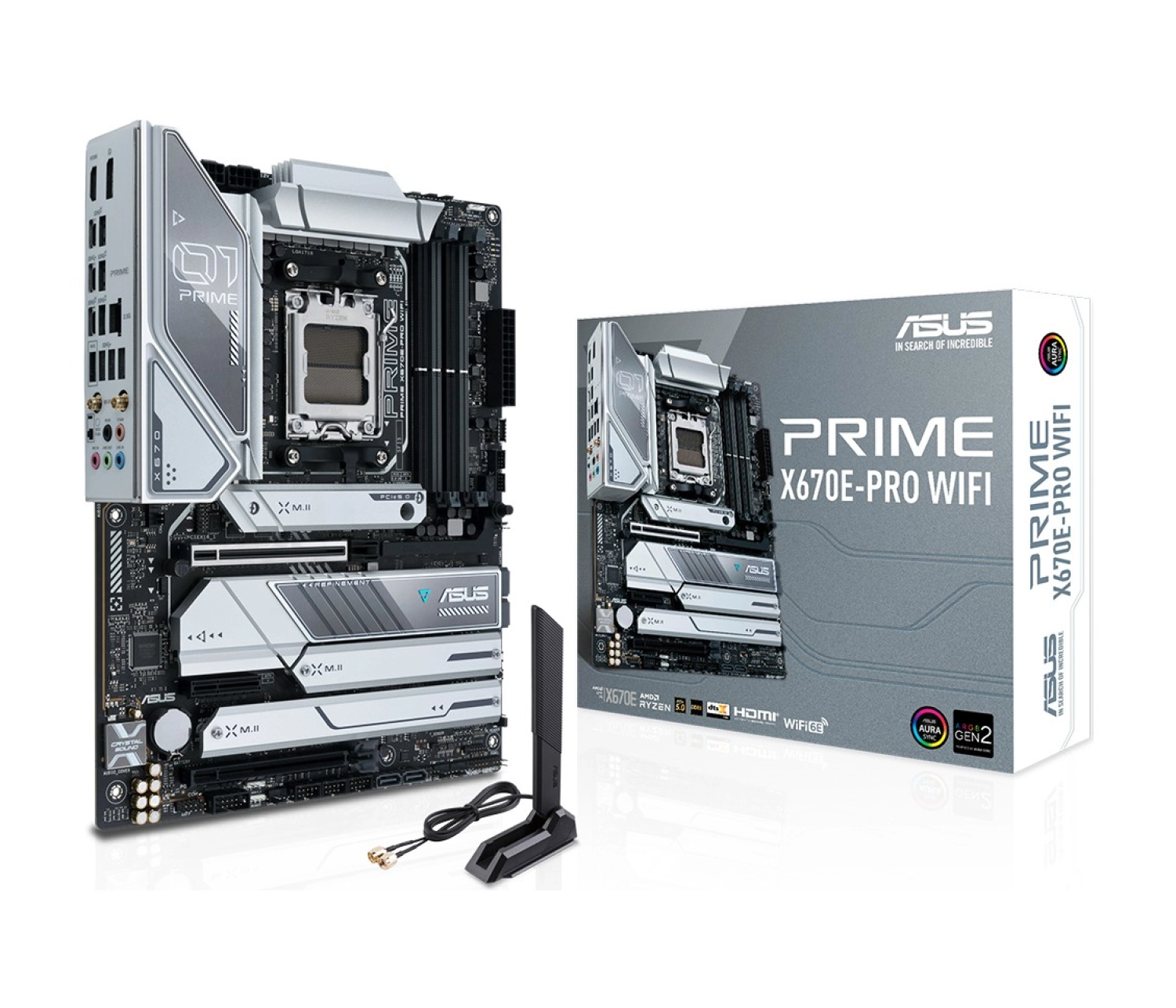 Asus Prime X670E-Pro Wifi Amd X670E Am5 Ddr5 Atx Anakart - Görsel 5