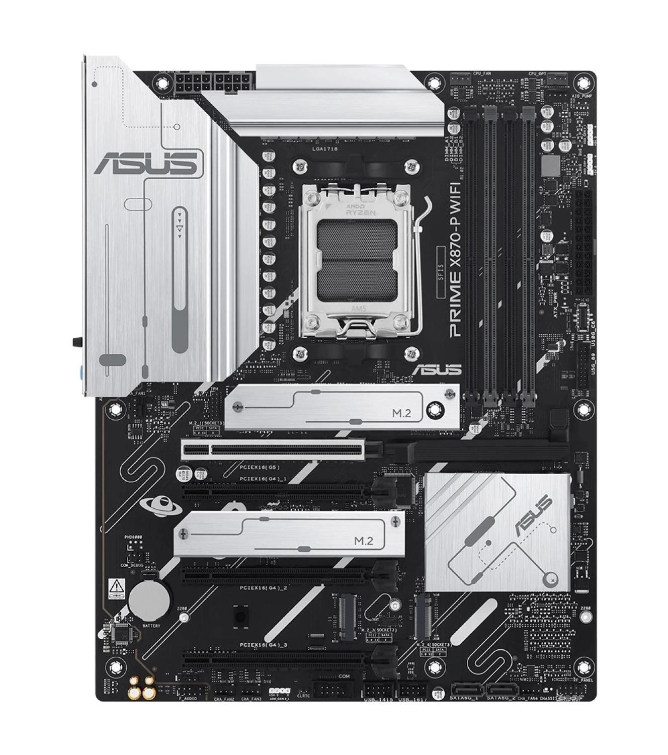 Asus Prime X870-P Wifi 8000Mhz(Oc) M.2 Am5 Atx Anakart - Görsel 2