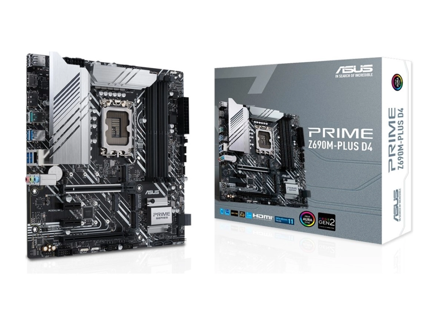 Asus Prime Z690 Intel 5333Mhz Ddr4 Lga1700 Matx Anakart Prime Z690M-Plus D4 ürün görseli