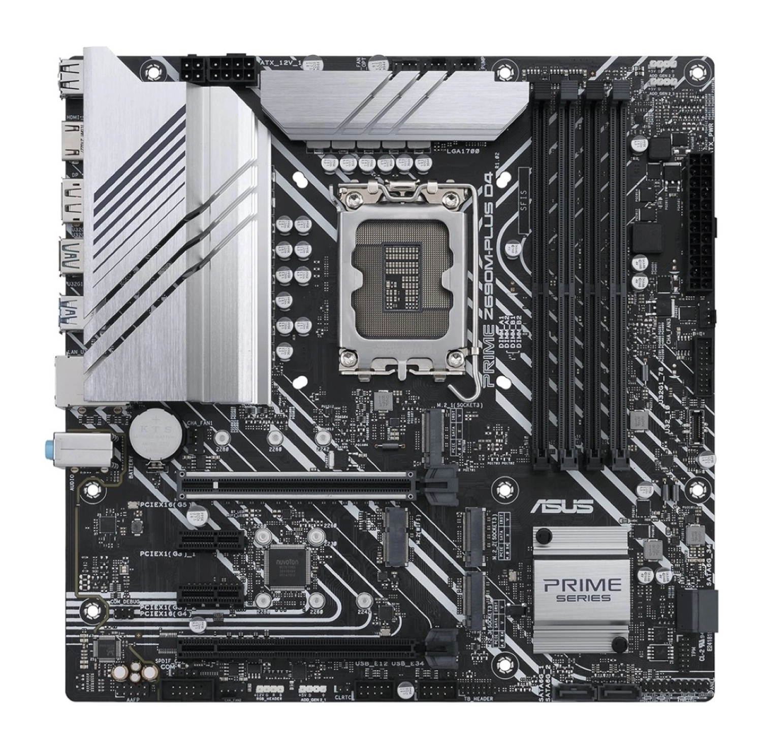Asus Prime Z690 Intel 5333Mhz Ddr4 Lga1700 Matx Anakart Prime Z690M-Plus D4 - Görsel 2