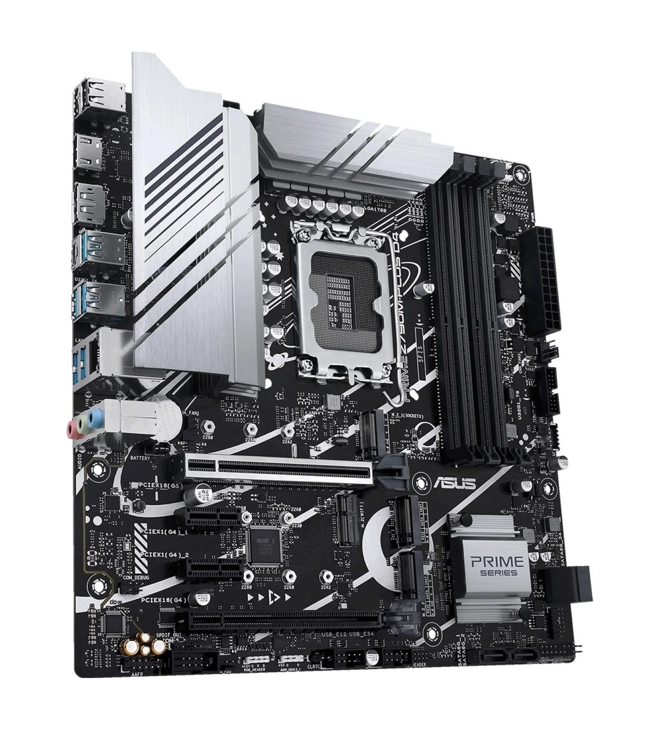 Asus Prime Z790M-Plus D4 Intel Z790 Lga1700 Ddr4 5333 Dp Hdmı 3X M2 Usb3.2 Aura Rgb Matx (Prıme Z790M-Plus D4) Anakart - Görsel 3