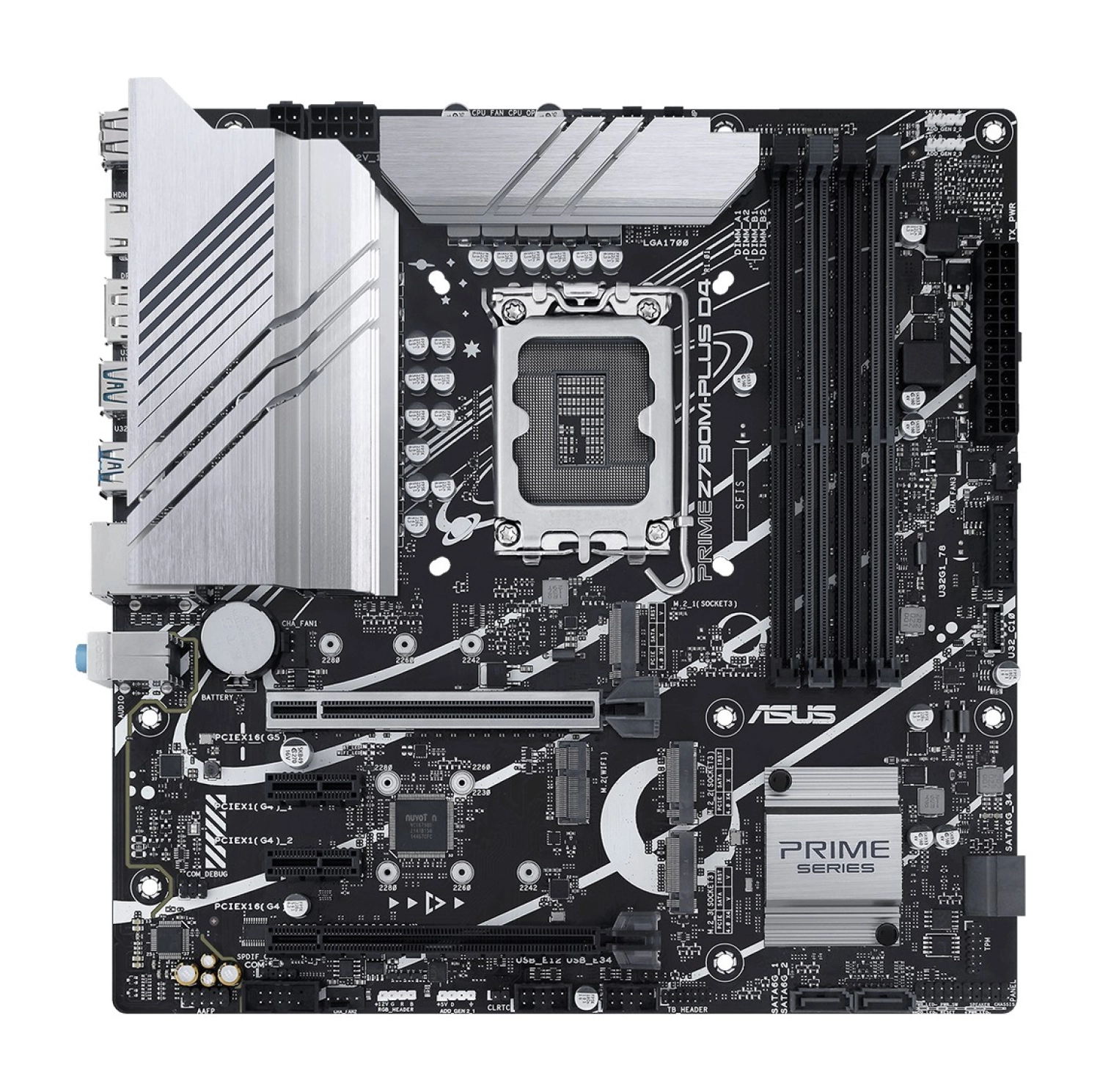 Asus Prime Z790M-Plus D4 Intel Z790 Lga1700 Ddr4 5333 Dp Hdmı 3X M2 Usb3.2 Aura Rgb Matx (Prıme Z790M-Plus D4) Anakart ürün görseli