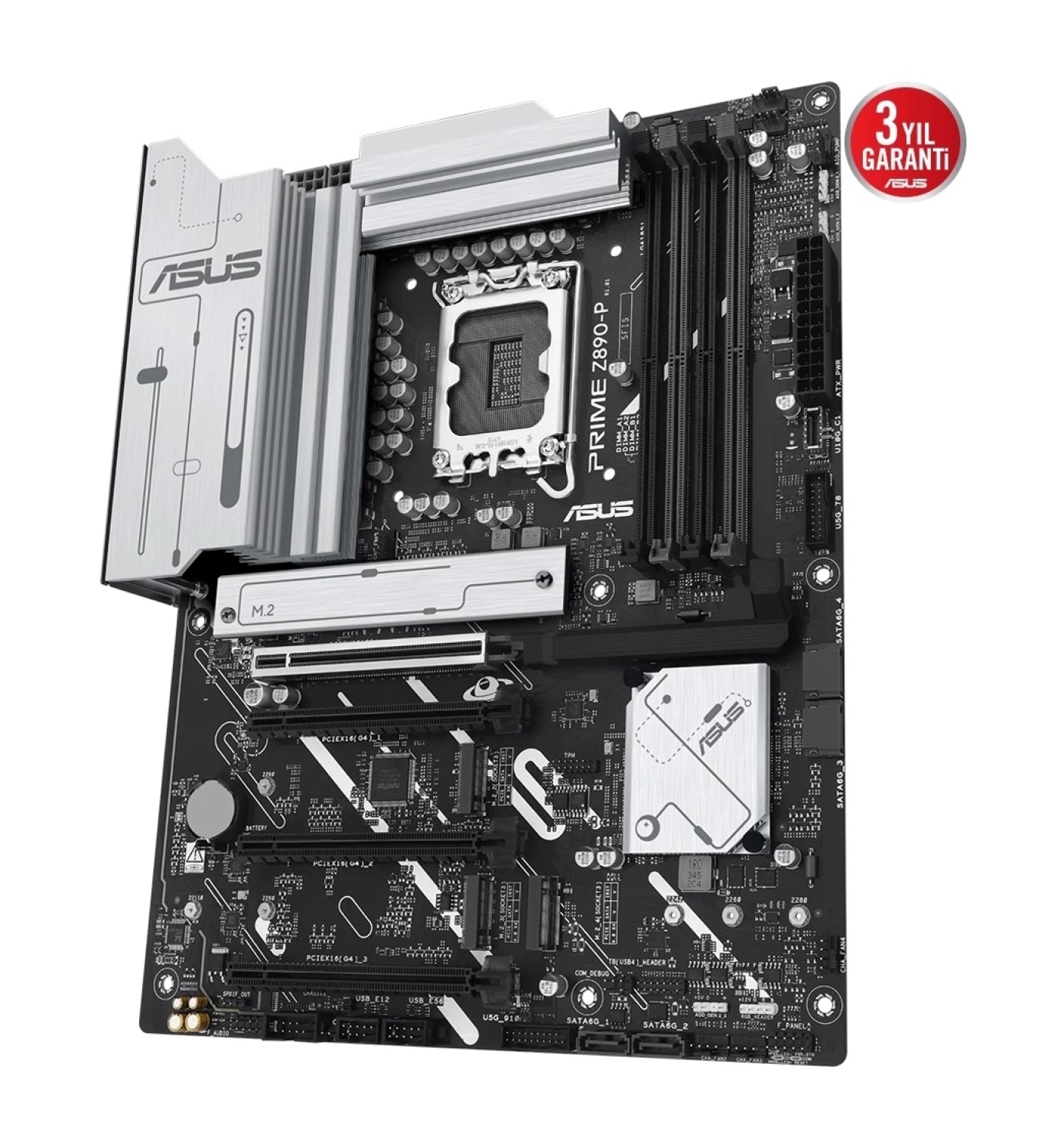 Asus Prime Z890-P 7600Mhz (Oc) Rgb M.2 1851P Atx Anakart - Görsel 3