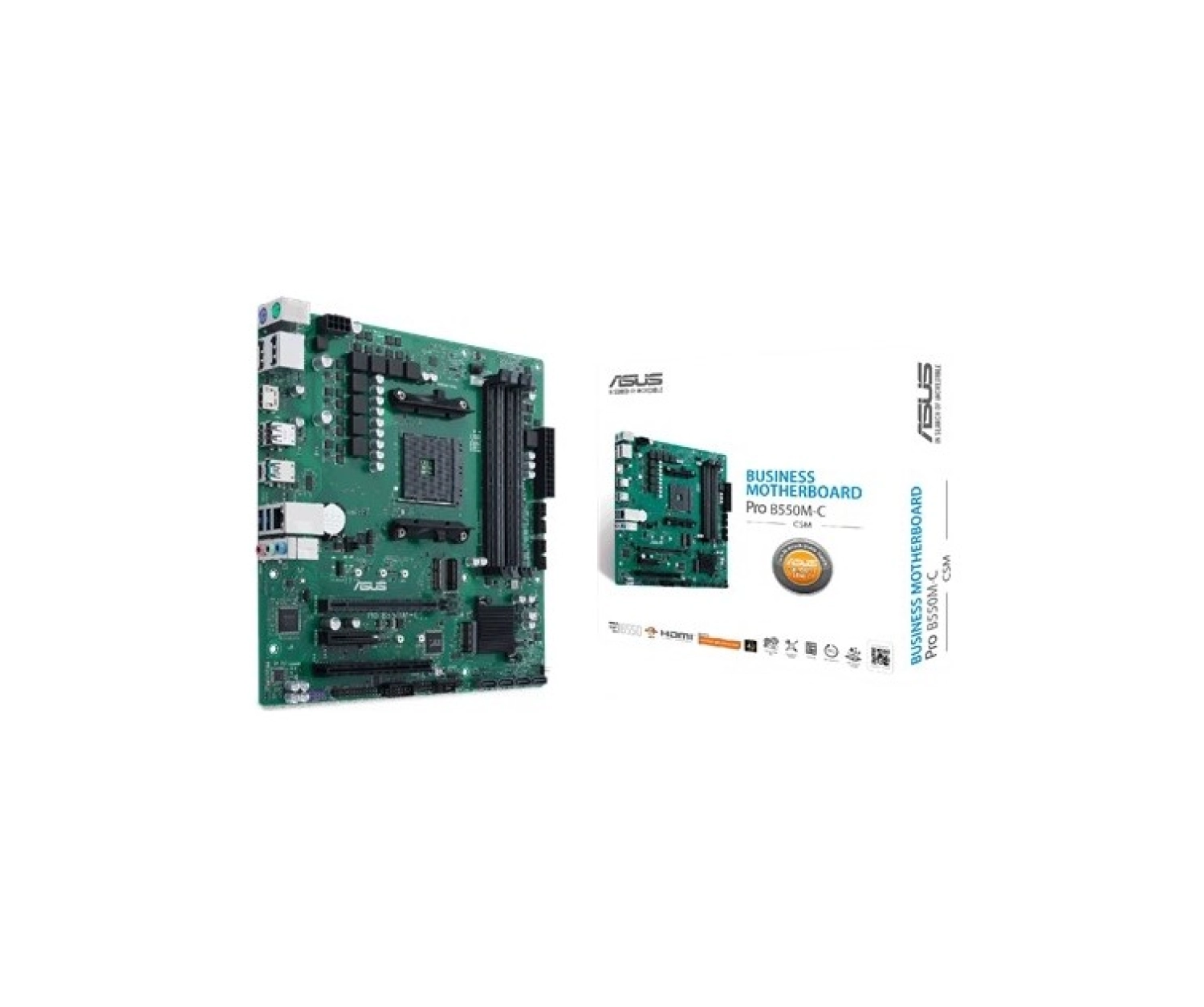 Asus Pro B550M-C/Csm Amd B550 Am4 Ddr4 4800 2Xdp Hdmı Çift M2 Usb3.2 Pcı Tpm Matx (Pro B550M-C/Csm) Anakart ürün görseli