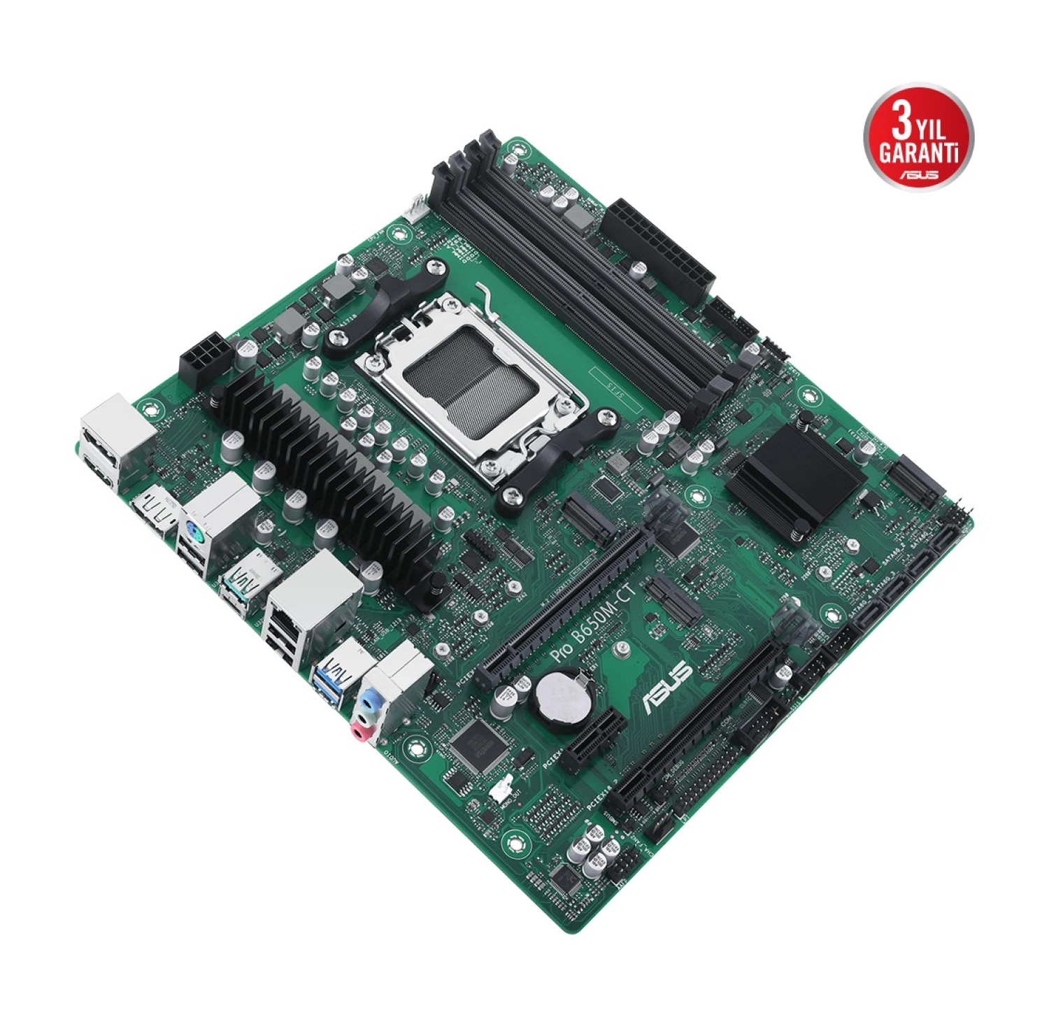 Asus Pro B650M-Ct-Csm Amd B650 Am5 Ddr5 6400 2Xdp Hdmi Çift M2 Usb3.2 Tpm Matx (Pro B650M-Ct-Csm)Anakart - Görsel 5
