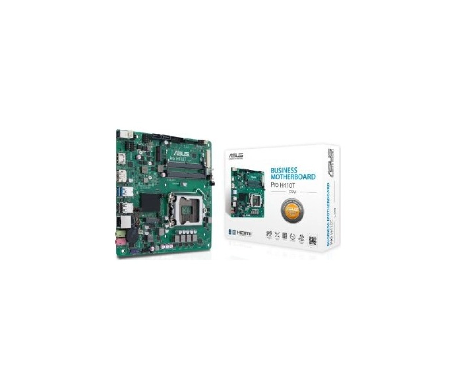 Asus Pro H410T/Csm Intel H410 Ddr4 2933 Mhz Lga1200 Thin Mini Itx Anakart - Görsel 2