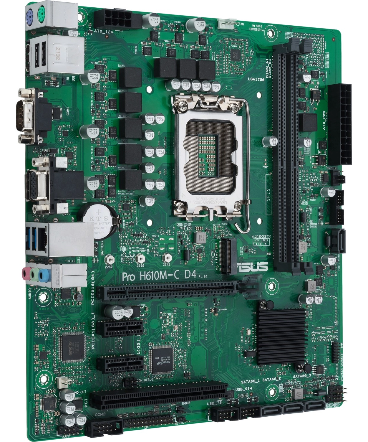 Asus Pro H610M-C D4-Csm Intel H610 Lga1700 Ddr4 Matx Anakart - Görsel 3