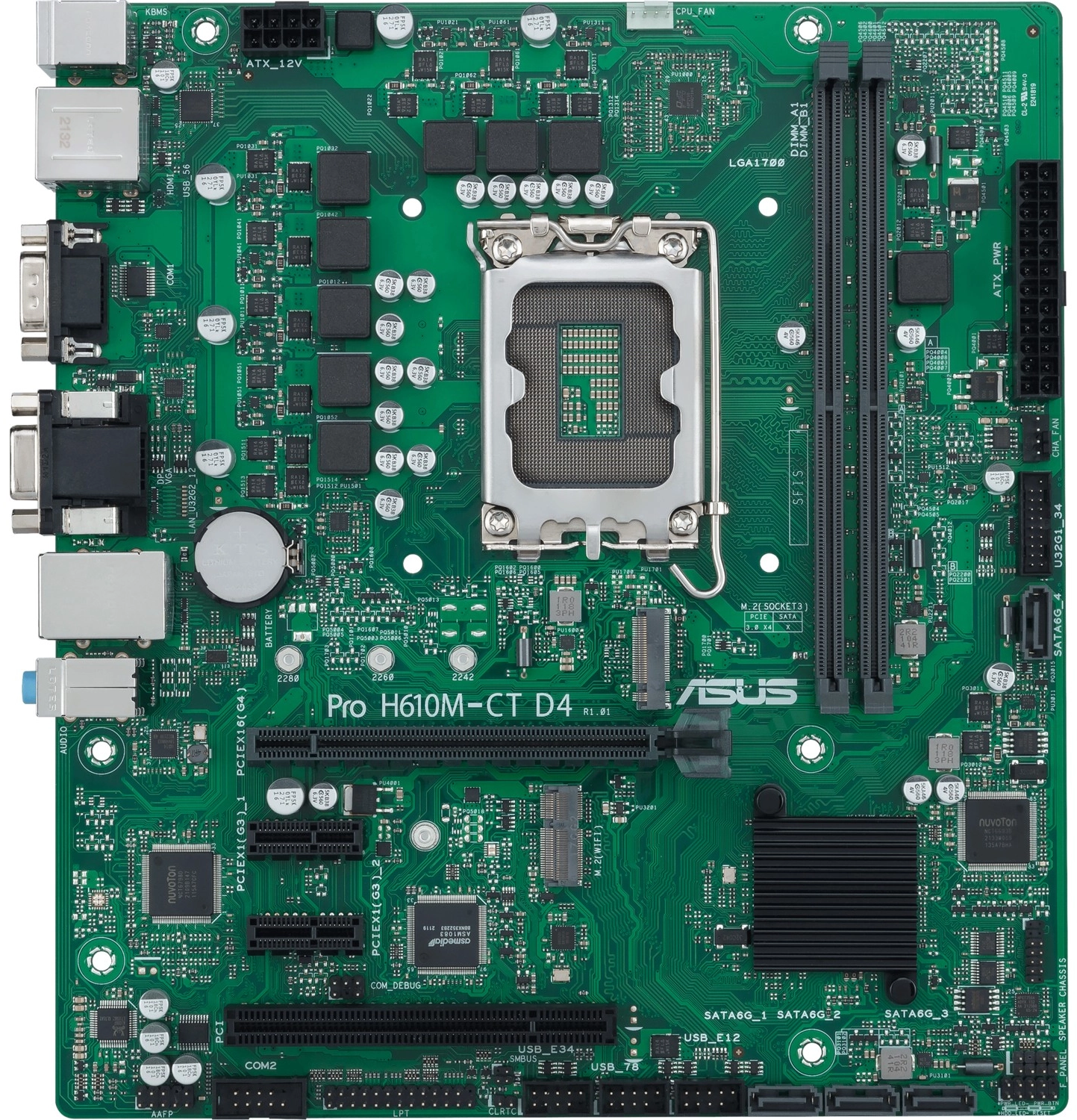 Asus Pro H610M-C D4-Csm Intel H610 Lga1700 Ddr4 Matx Anakart - Görsel 4