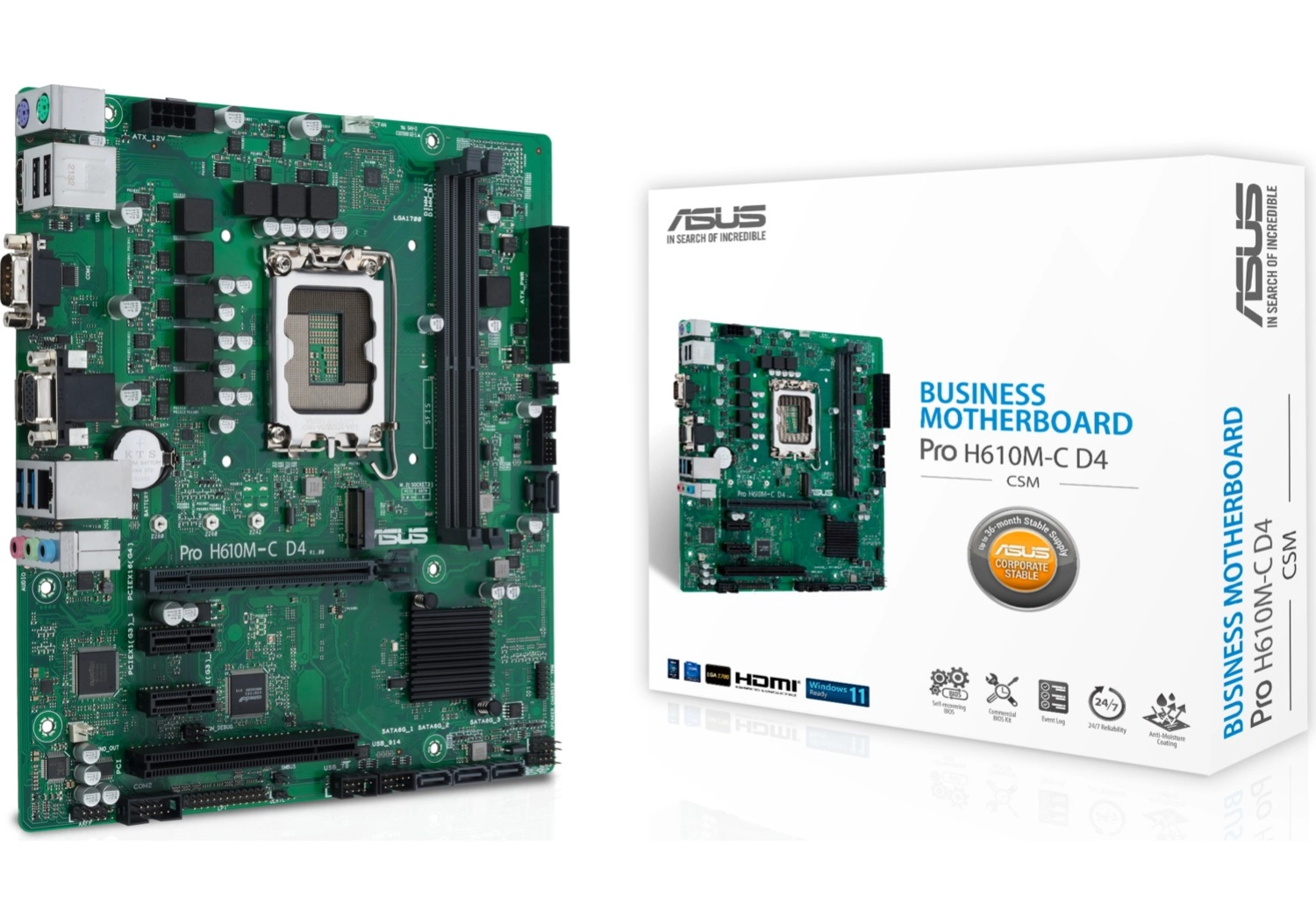 Asus Pro H610M-C D4-Csm Intel H610 Lga1700 Ddr4 Matx Anakart - Görsel 5