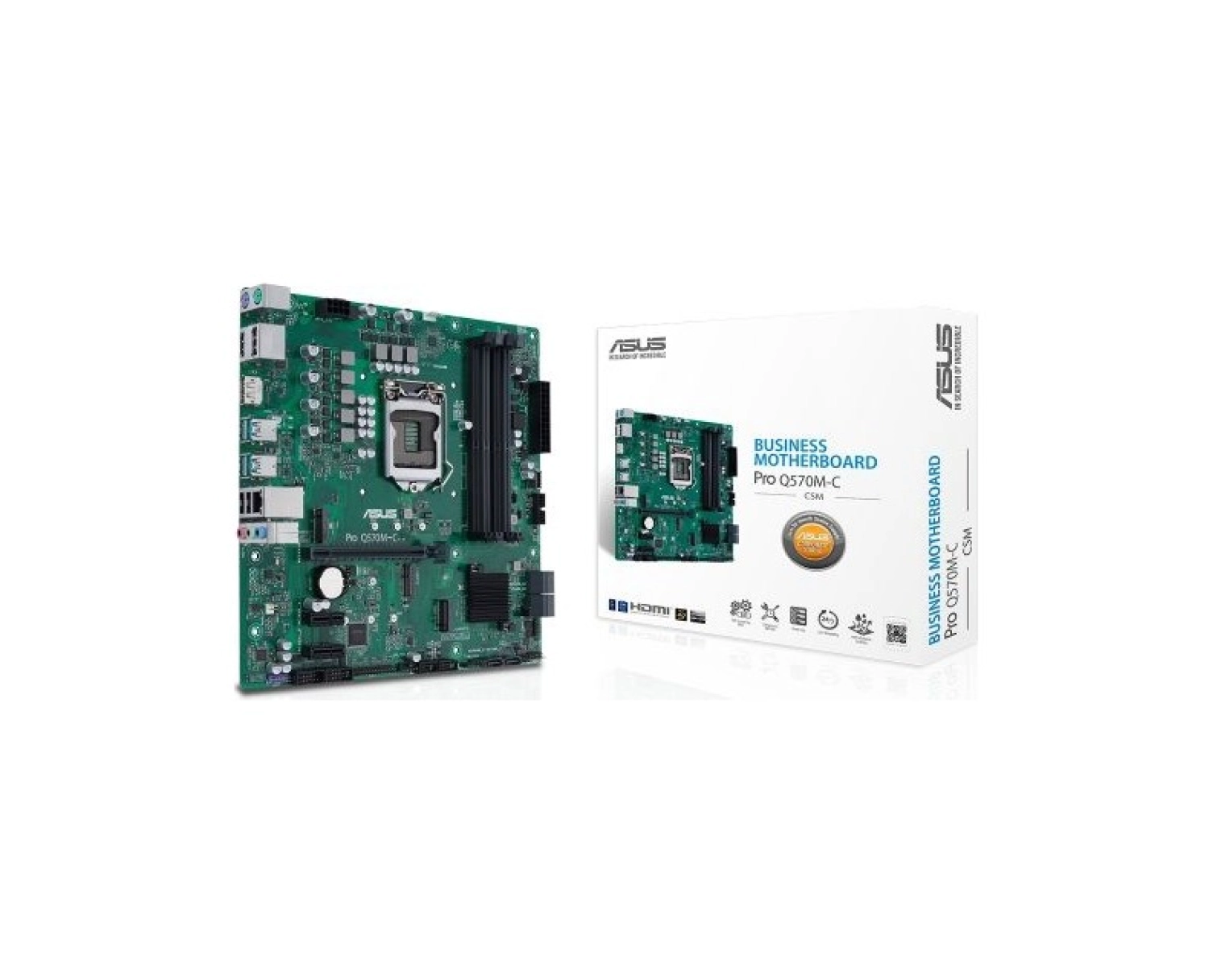 Asus Pro Q570M-C/Csm Intel Q570 Lga1200 Ddr4 3200 2Xdp Hdmi ürün görseli