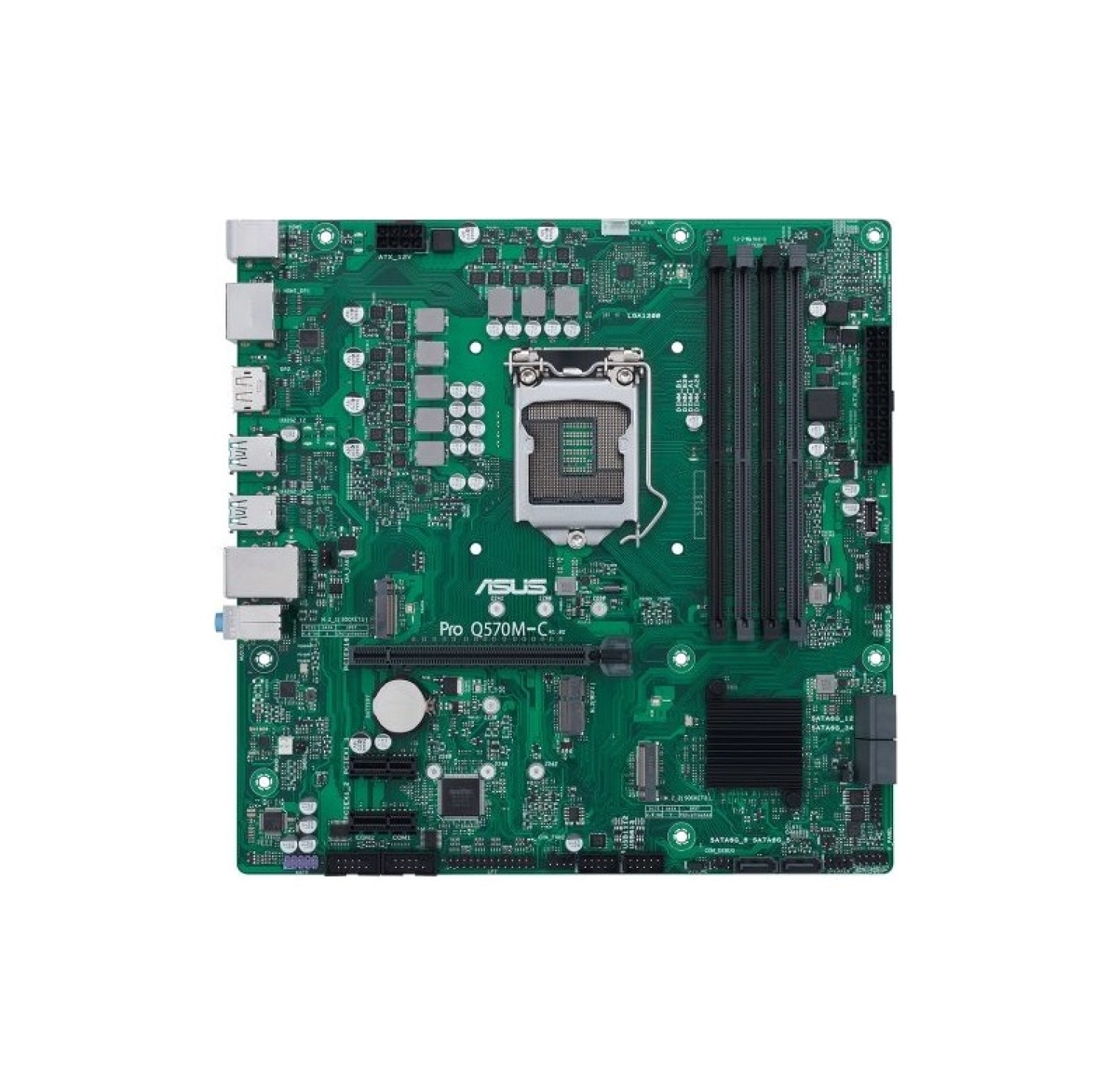 Asus Pro Q570M-C/Csm Intel Q570 Lga1200 Ddr4 3200 2Xdp Hdmi - Görsel 2