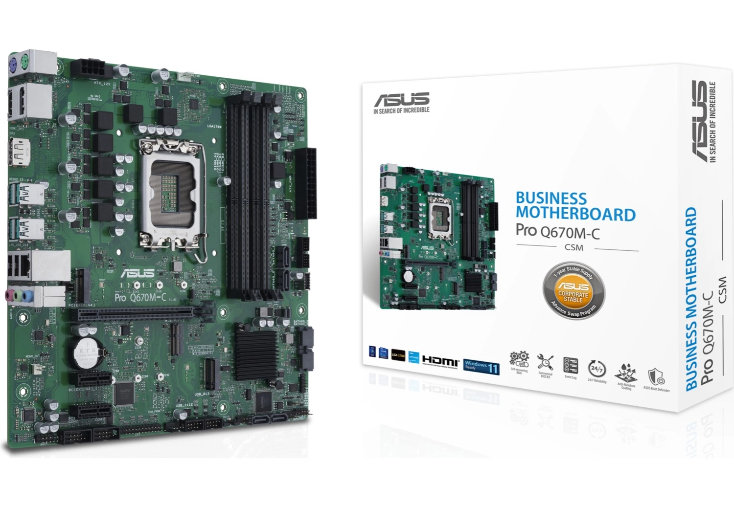 Asus Pro Q670M-C-Csm Intel Q670 Lga1700 Ddr5 4800 2Xdp Hdmı Çift M2 Usb3.2 Tpm Matx (Pro Q670M-C-Csm) Anakart - Görsel 4