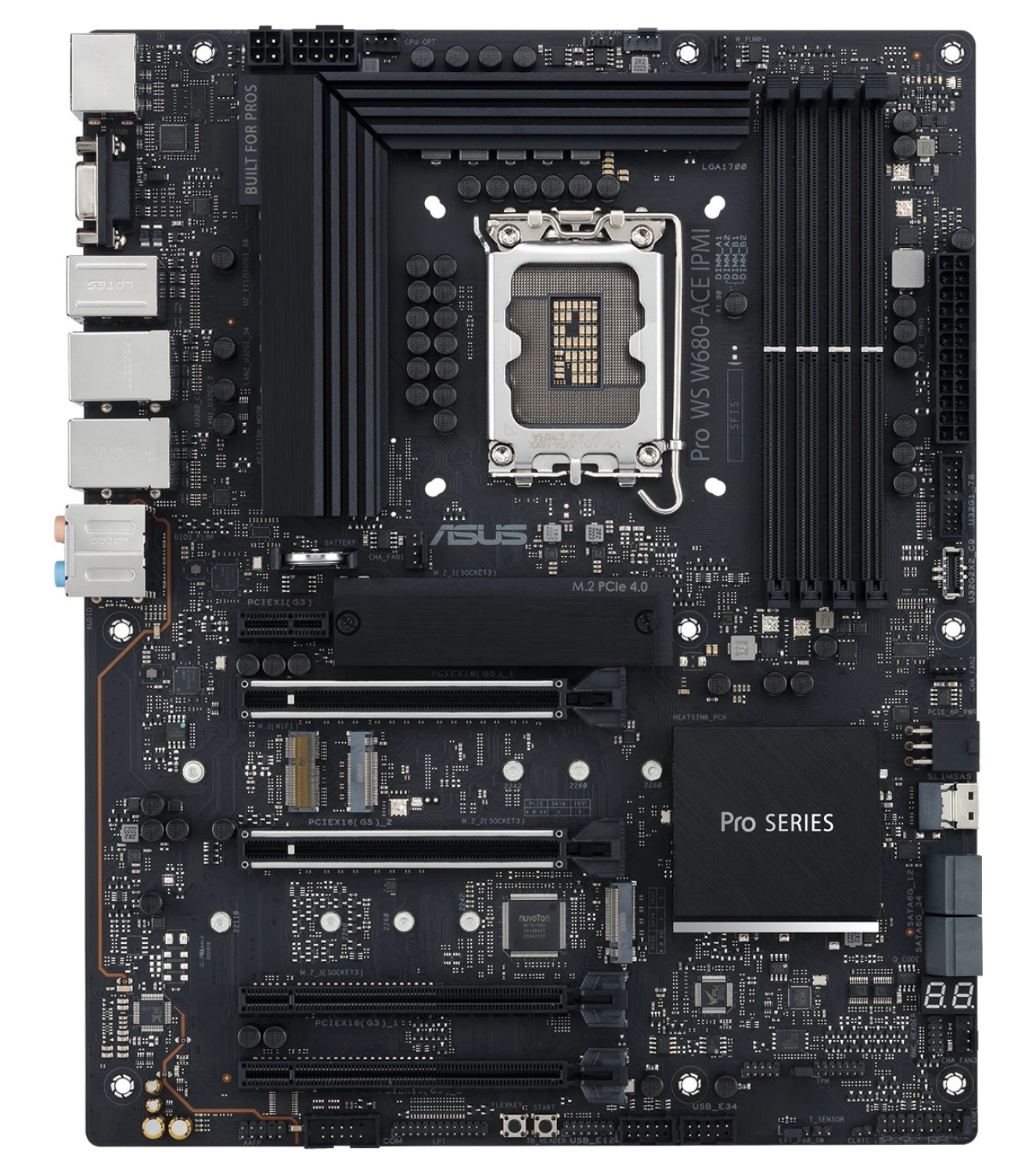 Asus Pro Ws W680-Ace Ipmi Intel W680 Ddr4 5000 Lga1700 Atx Pro Ws W680-Ace Ipmi Anakart - Görsel 2