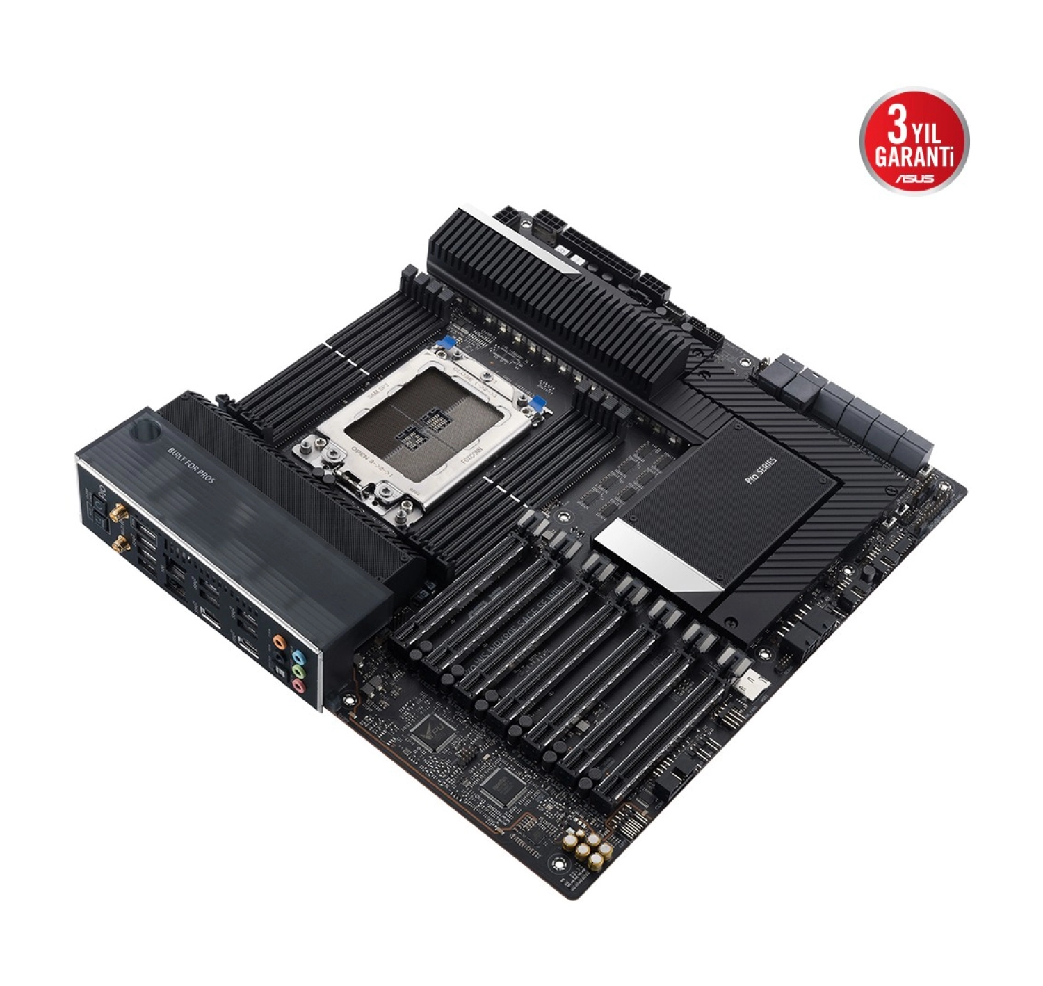 Asus Pro Ws Wrx80E-Sage Se Wıfı Iı Amd Wrx80 Swrx8 Ddr4 4400 3X M2 Usb3.2 Wifi 6E + Bt 2 X 10Gbit Lan Eatx (Pro Ws Wrx80E-Sage Se Wıfı Iı) Anakart - Görsel 2