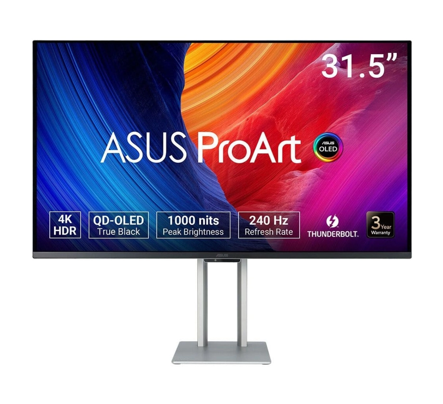 Asus Proart Oled Pa32Ucdm 31.5 Inç 240Hz 0.1Ms 4K Uhd Adaptive Sync Qd-Oled Pivot Lcd Monitör ürün görseli