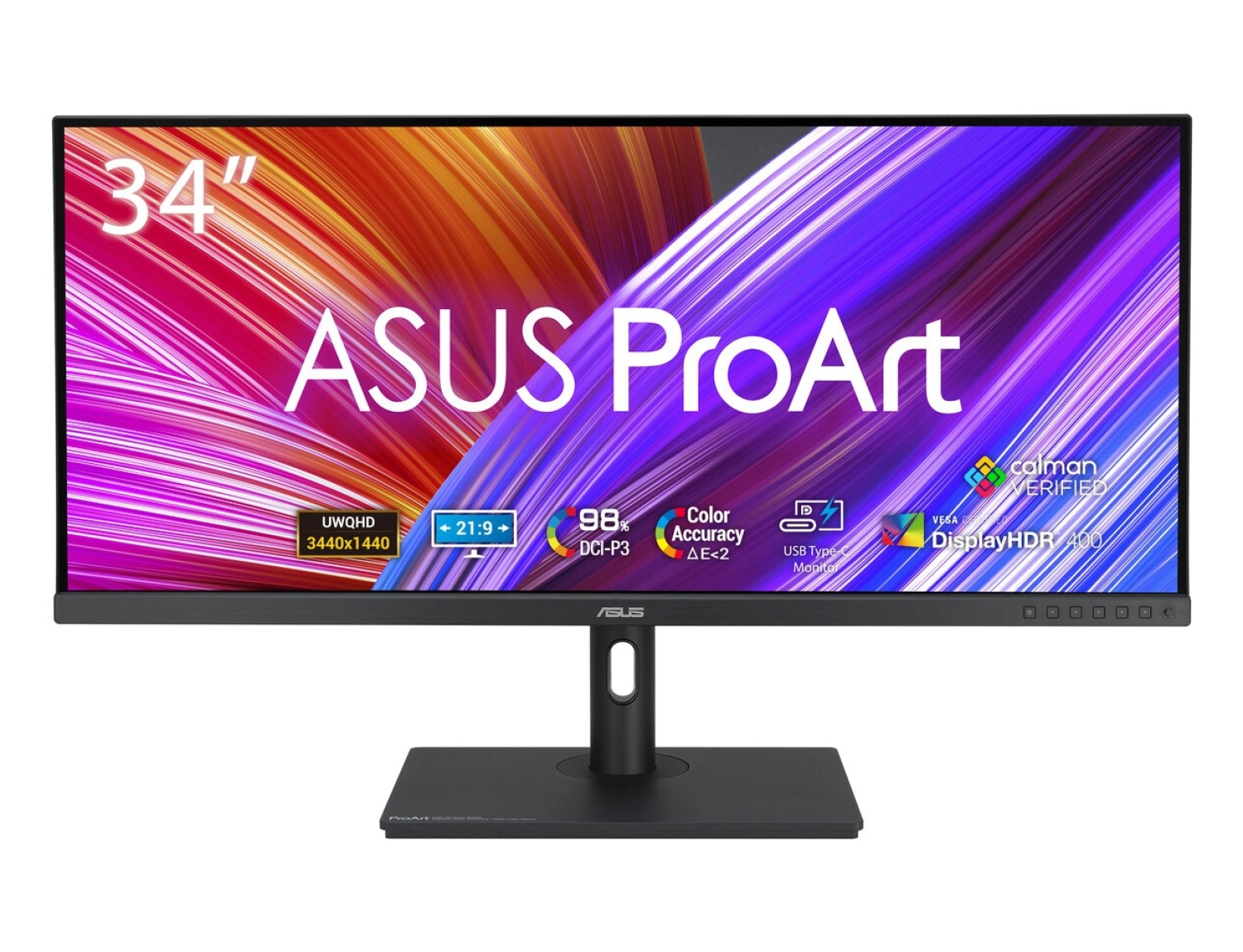 Asus Proart Pa348Cgv 34" 120Hz 2Ms (Dp Hdmi Usb-C Usb Mm) Hdr 98% Dci-P3 Calman Renk Kali̇brasyonu Ips Ultra-Wide Qhd 3440X1440 Vesa Moni̇tör ürün görseli
