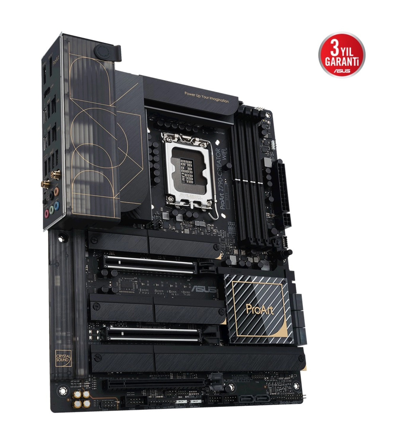 Asus Proart Z790-Creator Wıfı Intel Z790 Lga1700 Ddr5 6000 Hdmı Thunderbolt 4X M2 Usb3.2 Wifi 6E + Bt Aura Rgb 10Gbit + 2.5Gbit Lan Atx (Proart Z790-Creator Wıfı) Anakart - Görsel 5