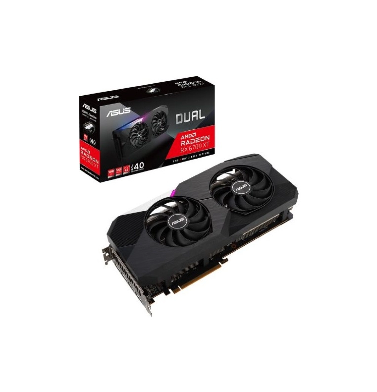 Asus Radeon Dual Rx 6700 Xt 12Gb 192Bit Gddr6 2581Mhz Oc Hdmi 3Xdp (Dual-Rx6700Xt-12G) Ekran Karti ürün görseli
