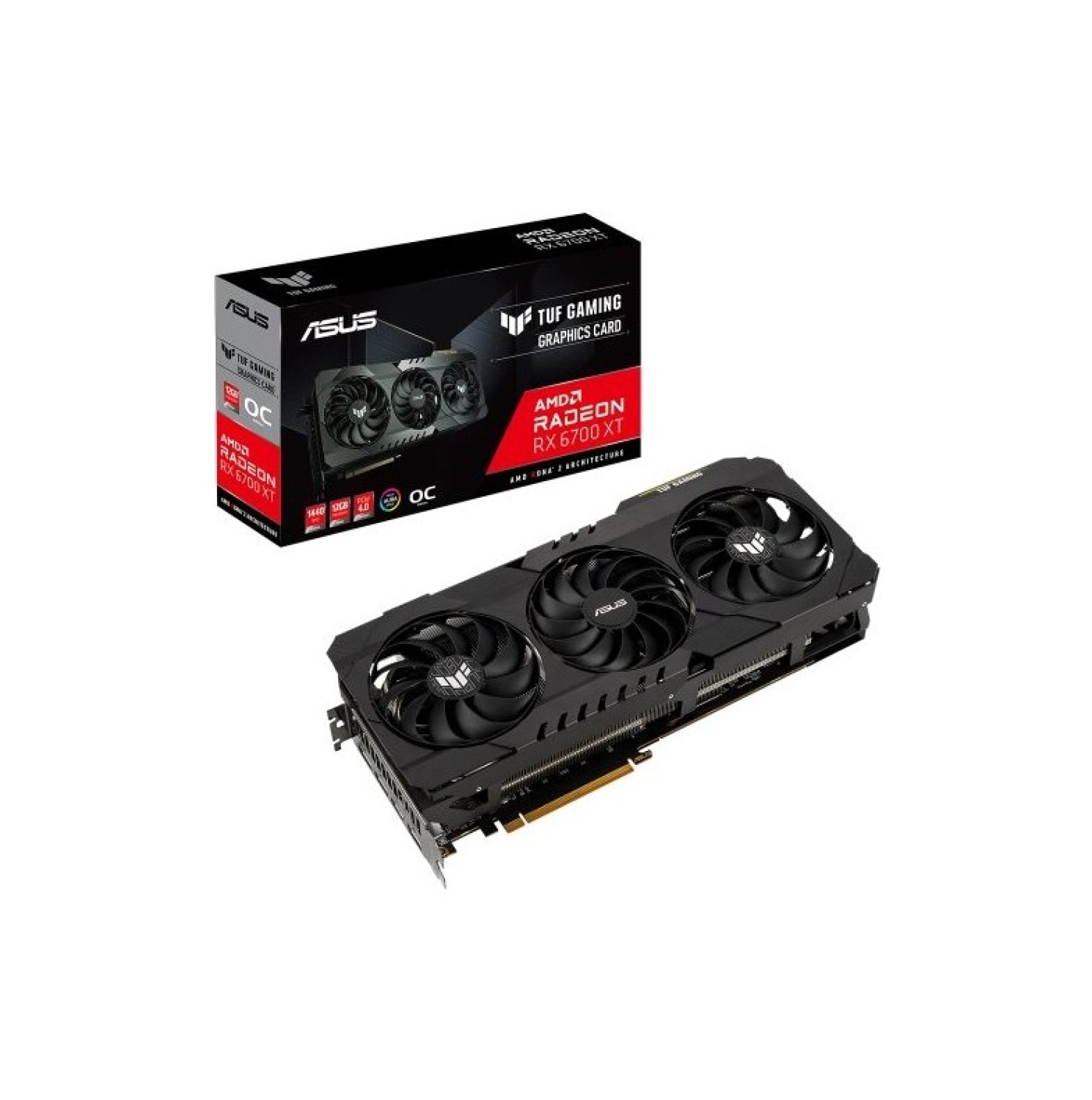 Asus Radeon Rx 6700 Xt Oc 12Gb 192Bit 2514Mhz Gddr6 Pci-Express 4.0 Ekran Kartı (Tuf-Rx6700Xt-O12G-Gaming) ürün görseli