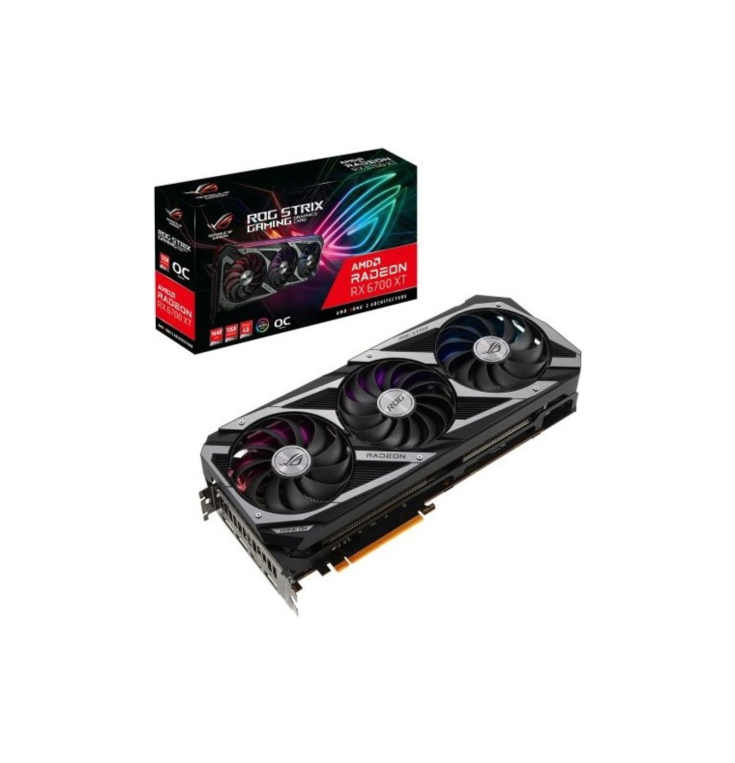 Asus Radeon Rx 6700 Xt Oc 12Gb 192Bit 2548Mhz Gddr6 Pci-Express 4.0 Ekran Kartı (Rog-Strix-Rx6700Xt-O12G-Gaming) ürün görseli