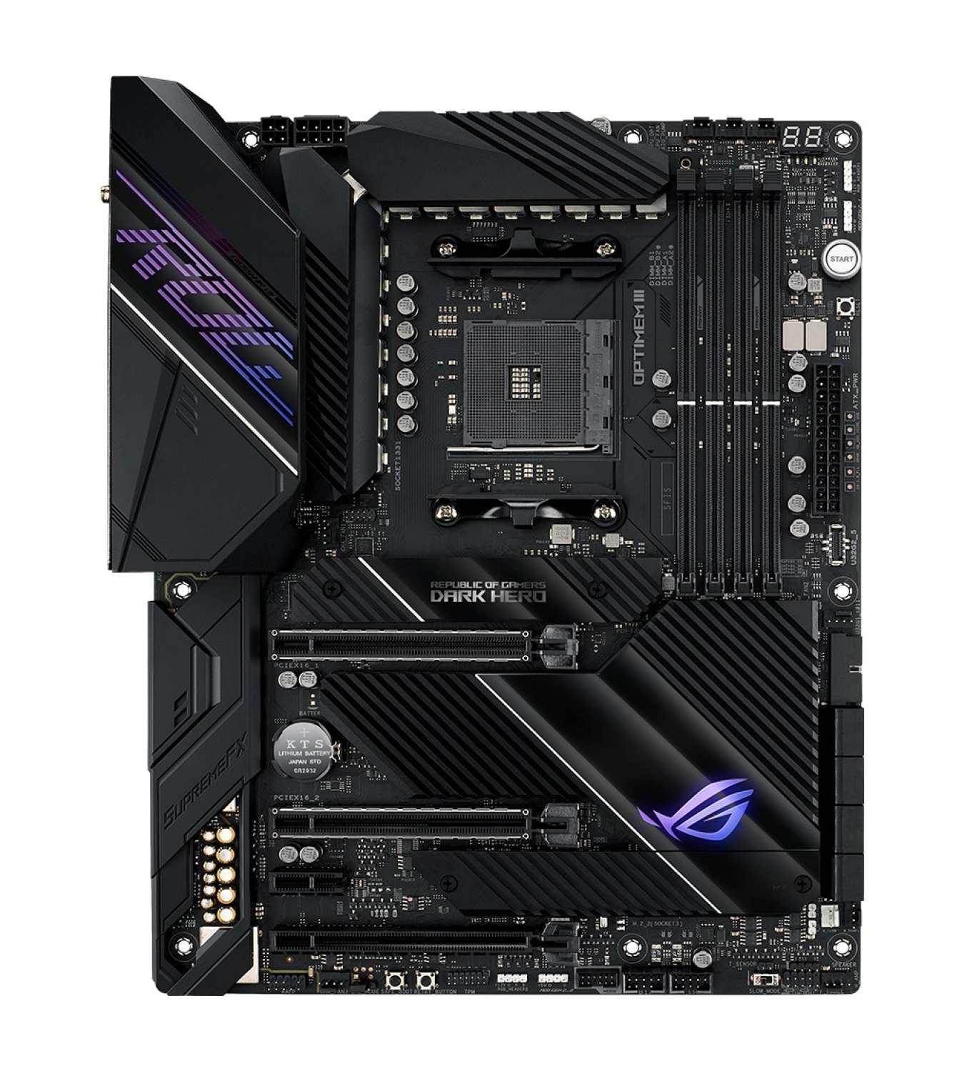 Asus Rog Crosshair Viii Dark Hero Amd X570 Ddr4 5100 Mhz (Oc) Am4 Ax Wifi + Bt Atx Anakart - Görsel 5