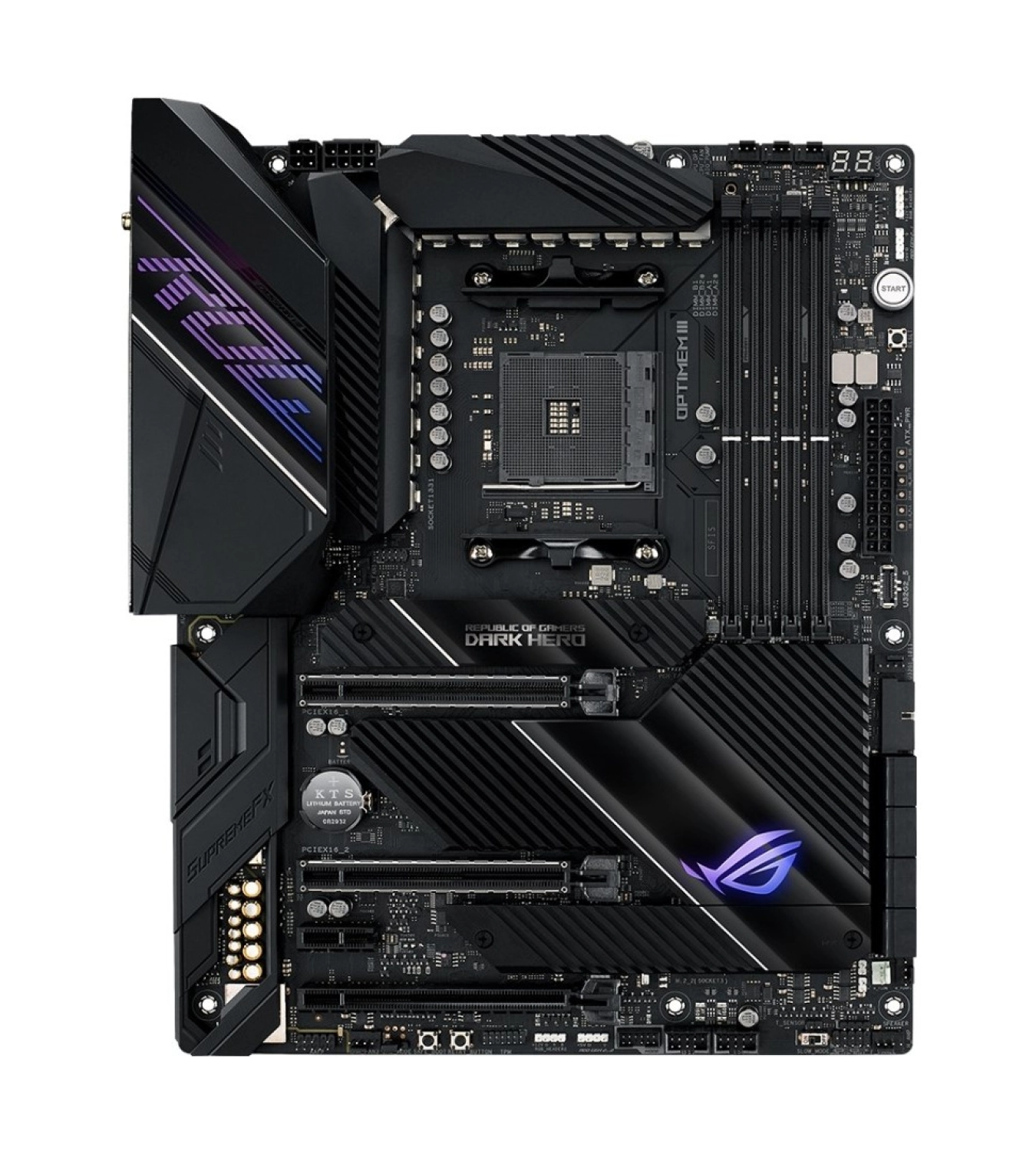 Asus Rog Crosshair Viii Dark Hero Amd X570 Ddr4 5100 Mhz (Oc) Am4 Ax Wifi + Bt Atx Anakart - Görsel 10
