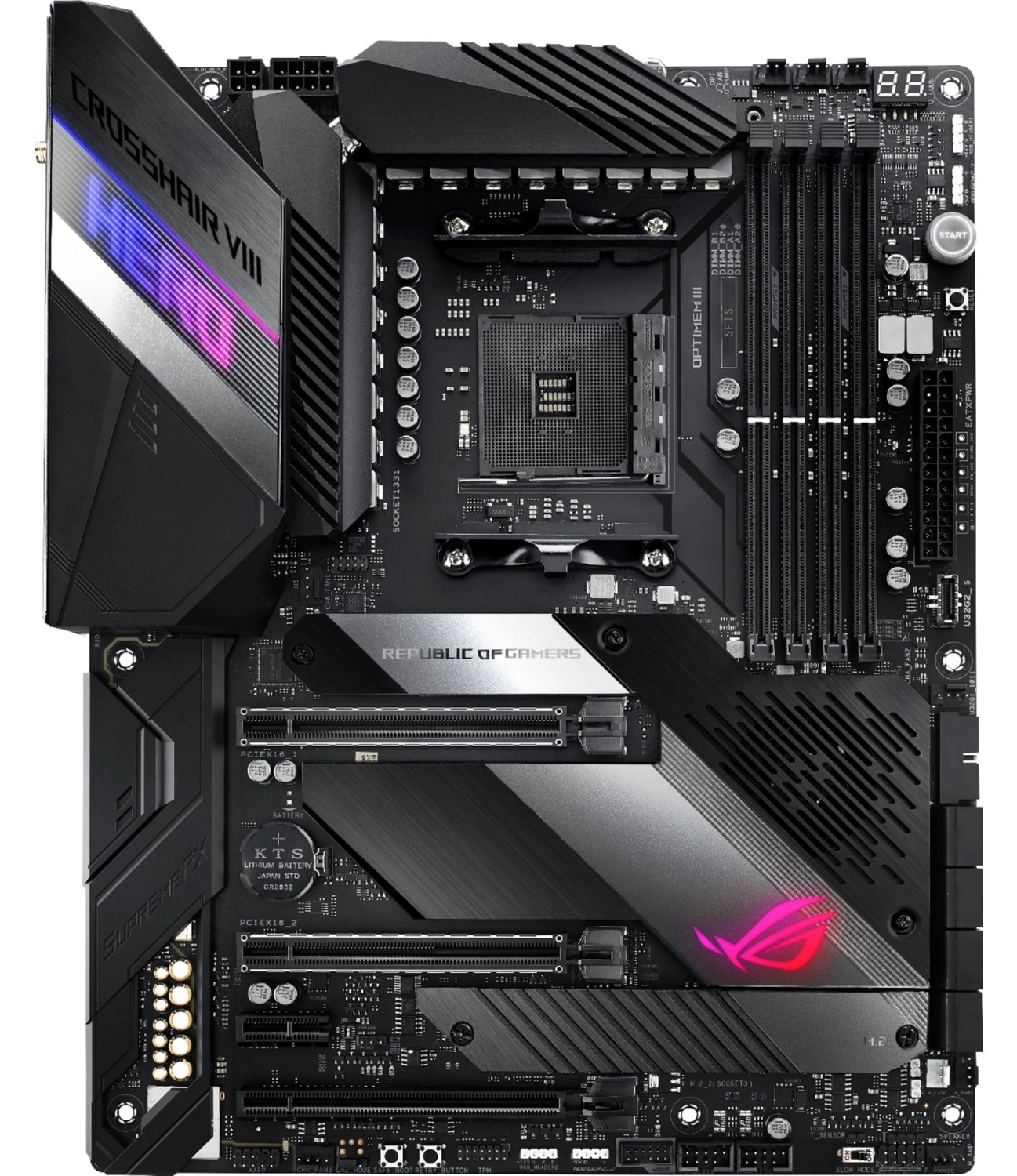 Asus Rog Crosshair Viii Hero Amd X570 Ddr4 4600 Mhz (Oc) Am4 Atx Anakart ürün görseli