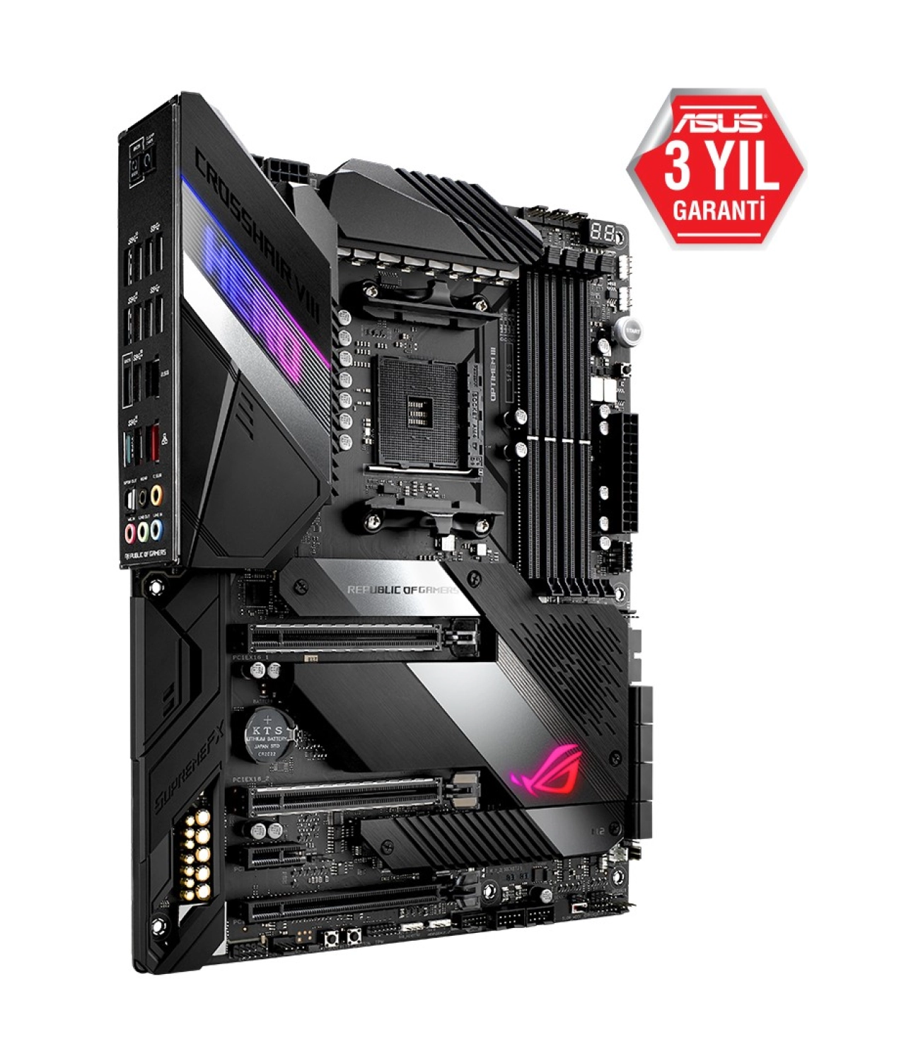 Asus Rog Crosshair Viii Hero Amd X570 Ddr4 4600 Mhz (Oc) Am4 Atx Anakart - Görsel 3