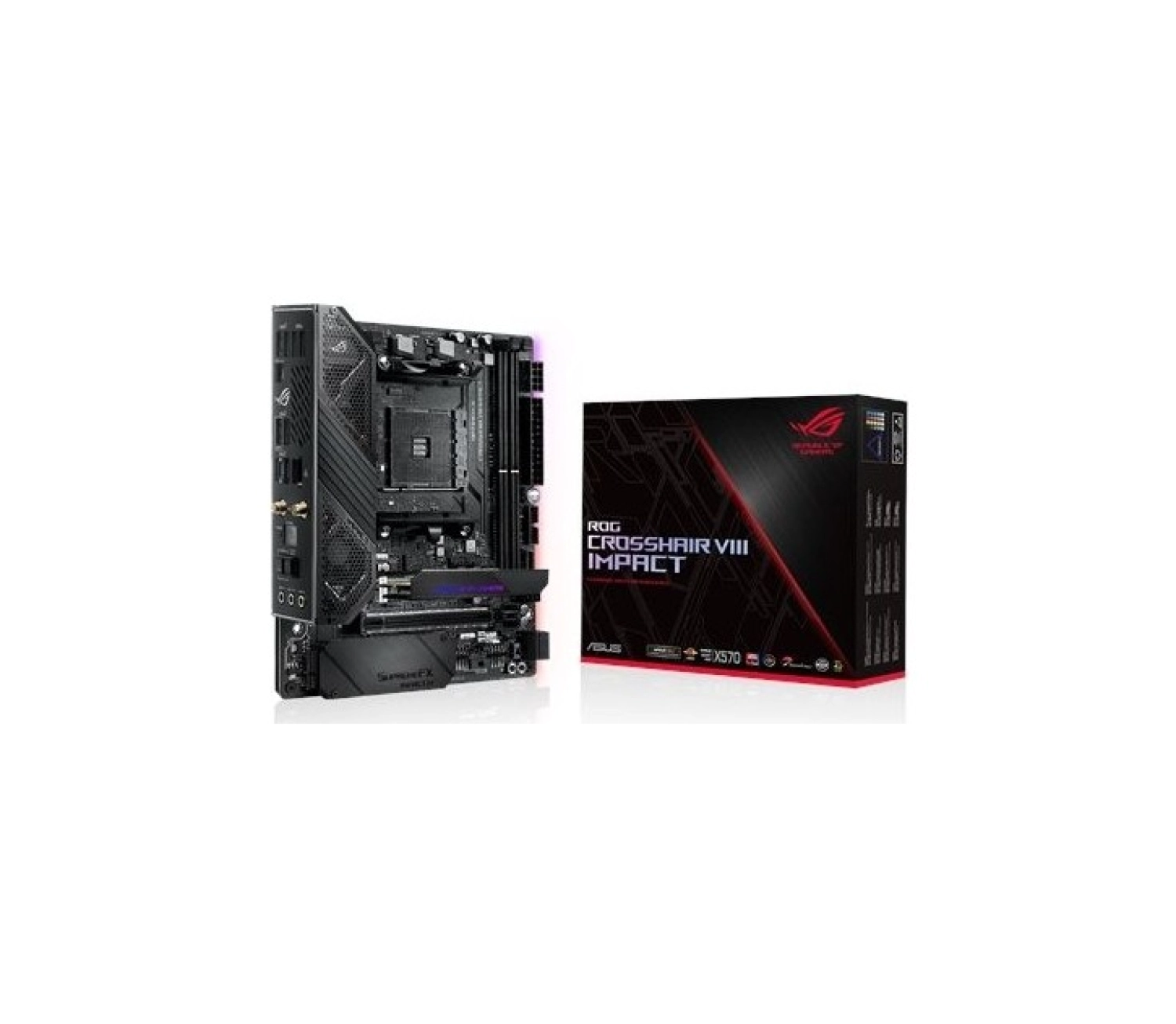 Asus Rog Crosshair Viii Impact Amd X570 Am4 Ddr4 Mini-Dtx Anakart - Görsel 2