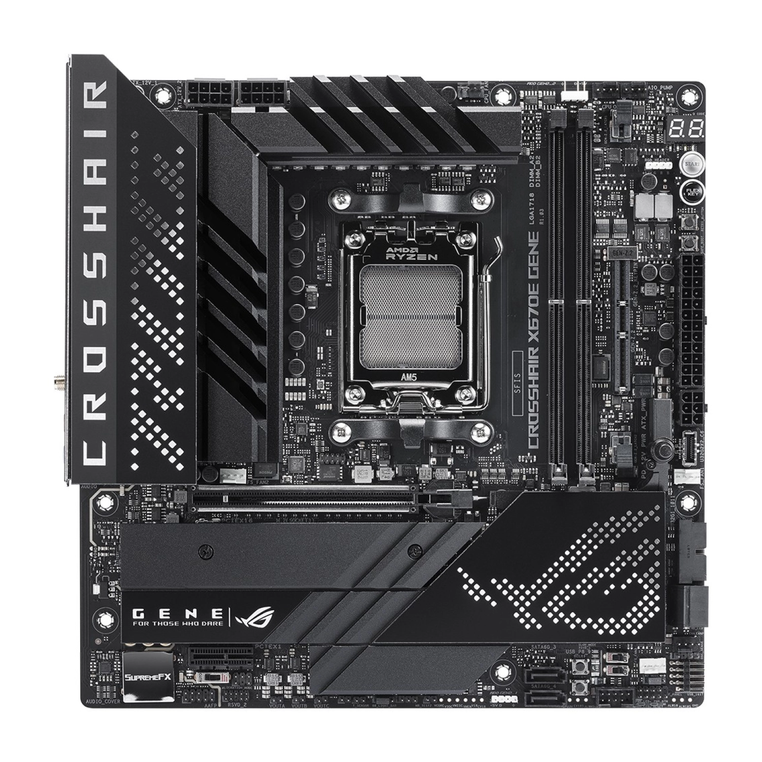 Asus Rog Crosshair X670E Gene Amd X670E Am5 Ddr5 Matx Anakart - Görsel 5