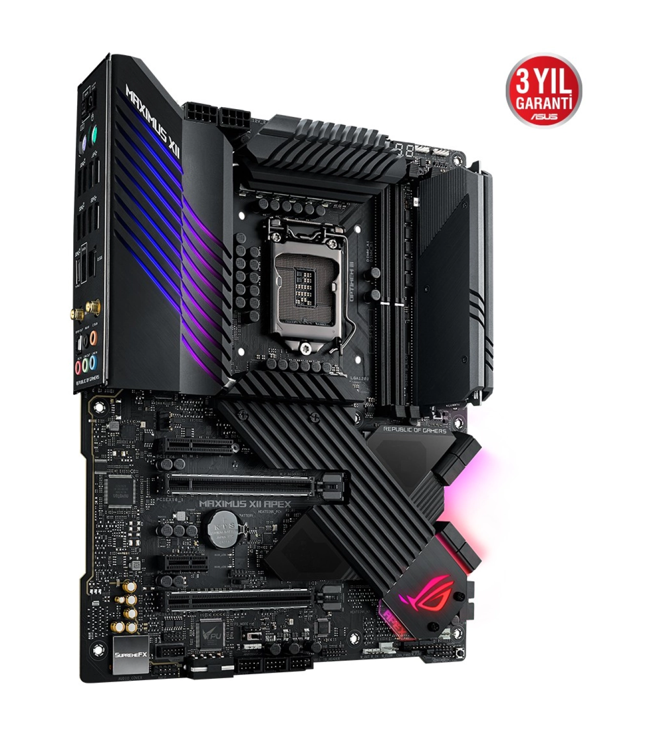 Asus Rog Maximus Xii Apex Intel Z490 Lga1200 Ddr4 Atx Anakart - Görsel 3