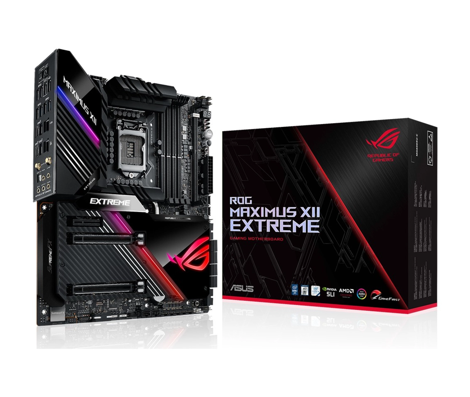 Asus Rog Maximus Xii Extreme Intel Z490 Ddr4 4700 Mhz (Oc) Lga1200 Ax Wifi + Bt Eatx Anakart ürün görseli
