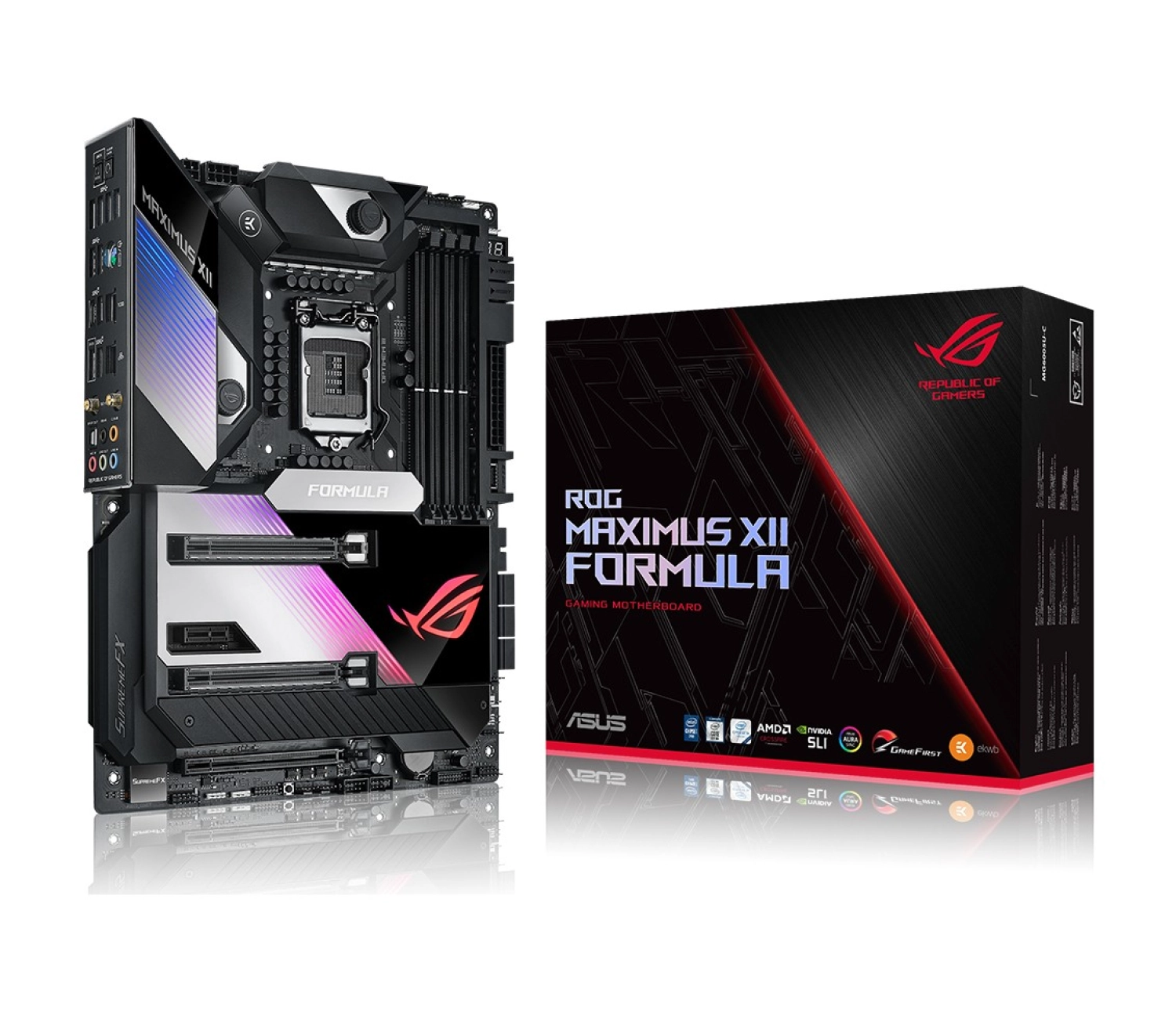 Asus Rog Maximus Xii Formula Intel Z490 Ddr4 4800 Mhz (Oc) Lga1200 Ax Wifi + Bt Atx Anakart ürün görseli