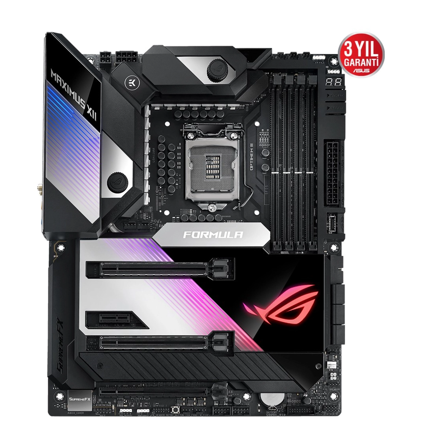 Asus Rog Maximus Xii Formula Intel Z490 Ddr4 4800 Mhz (Oc) Lga1200 Ax Wifi + Bt Atx Anakart - Görsel 2