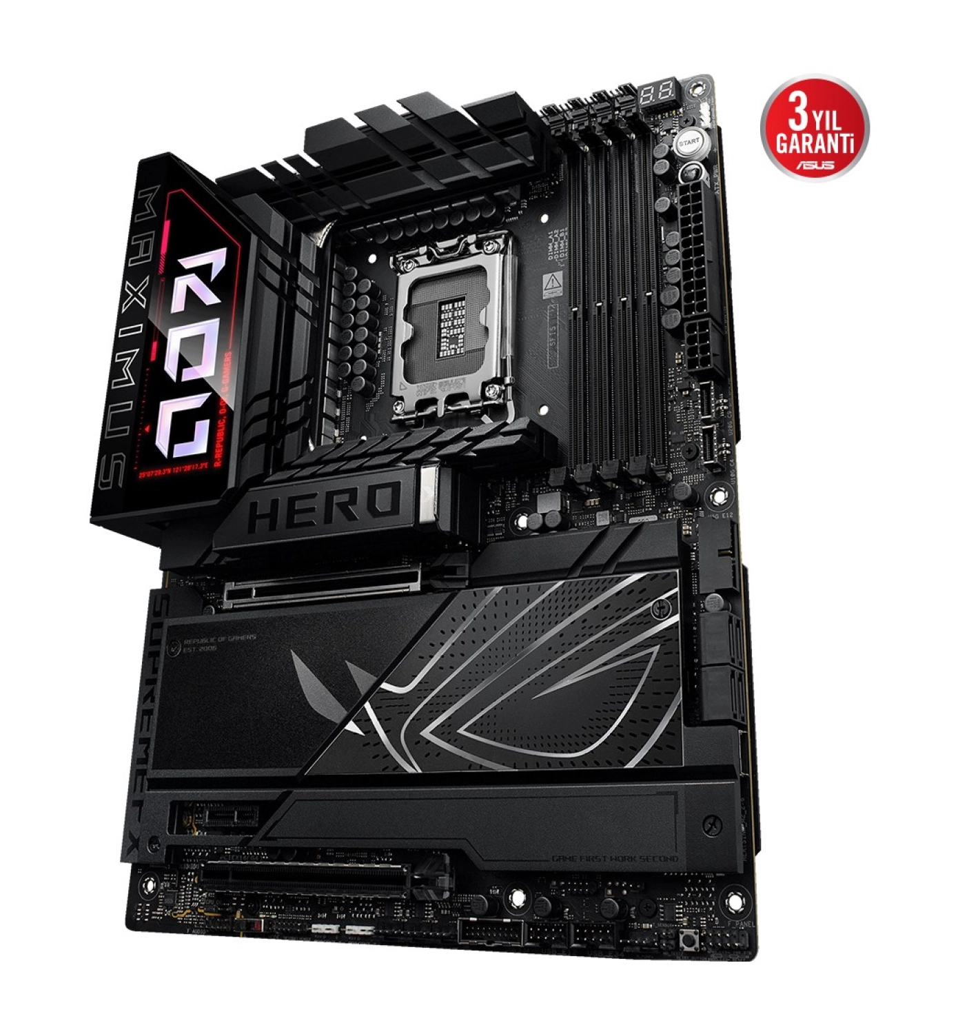 Asus Rog Maximus Z890 Hero Intel Z890 9200Mhz Ddr5 Lga1851 Hdmi 2Xusb4 6X M2 Usb3.2 Wifi 7 Anakart - Görsel 4