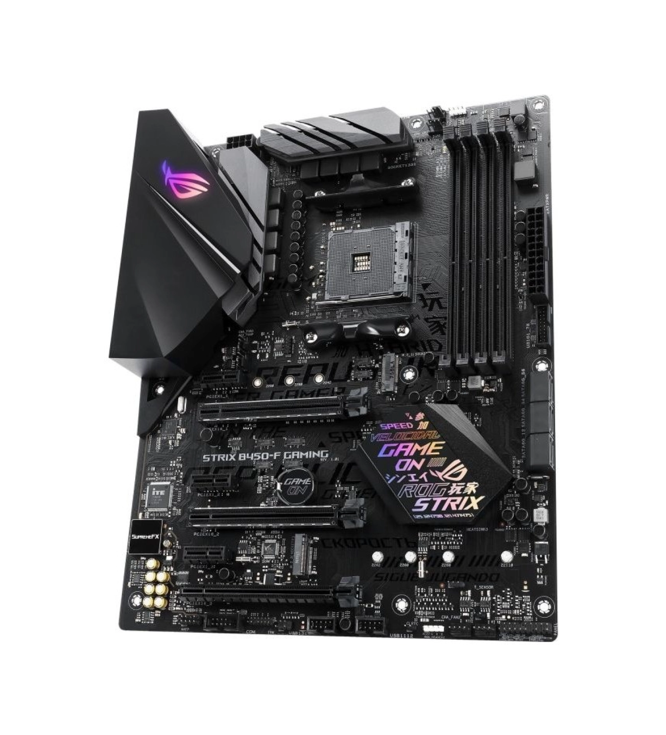 Asus Rog Strix B450-F Gaming Amd B450 Am4 Ddr4 4400 Mhz Atx Anakart - Görsel 2
