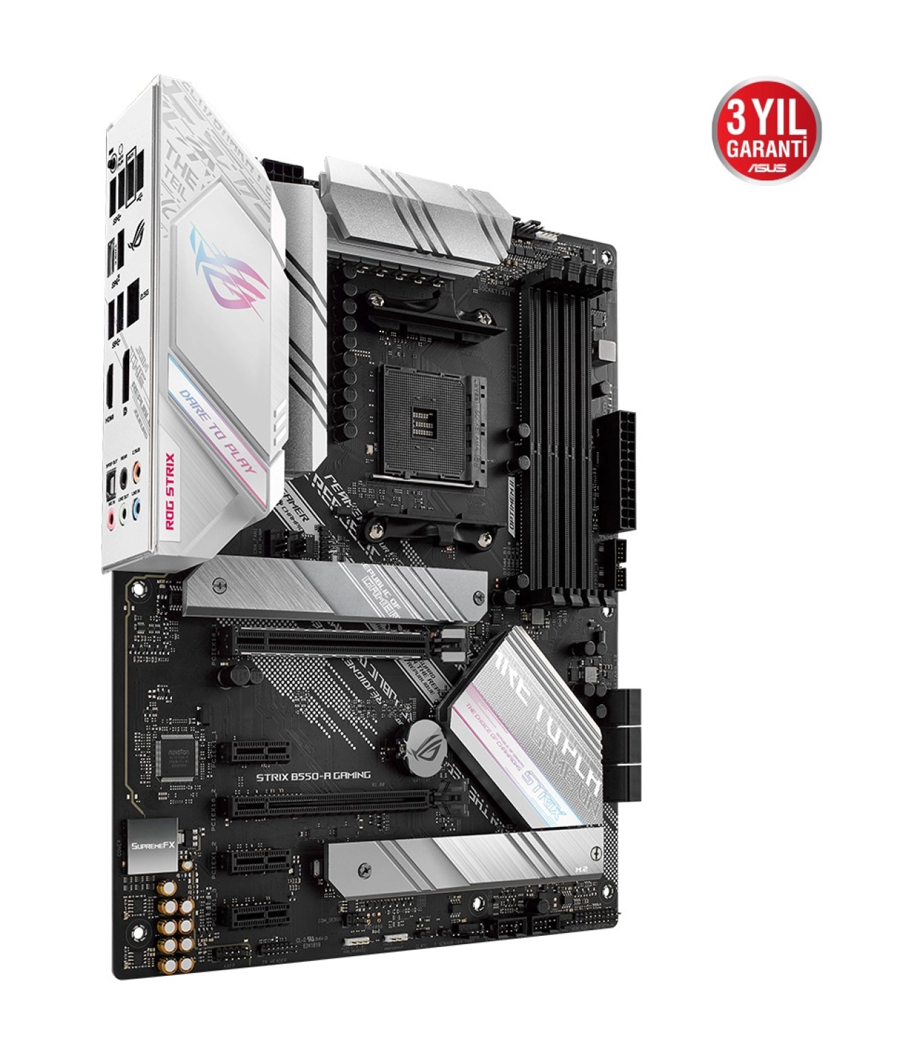 Asus Rog Strix B550-A Gaming Amd B550 Am4 Ddr4 Atx Anakart - Görsel 3