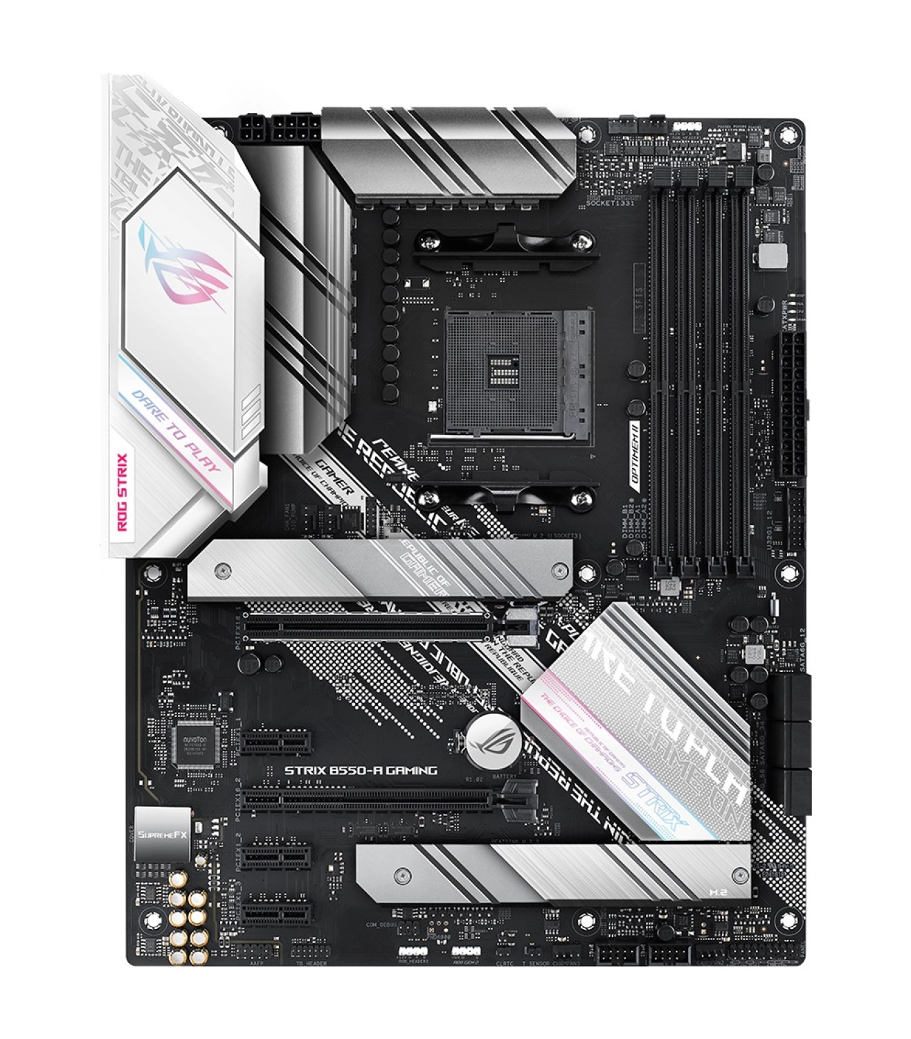 Asus Rog Strix B550-A Gaming Amd B550 Am4 Ddr4 Atx Anakart - Görsel 2