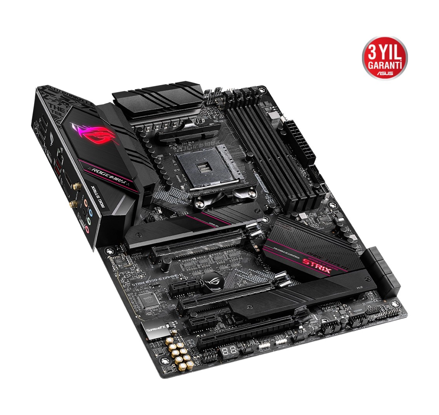 Asus Rog Strix B550-E Gaming Amd B550 Ddr4 5100 Mhz (Oc) Am4 Ax Wifi + Bt Atx Anakart - Görsel 4